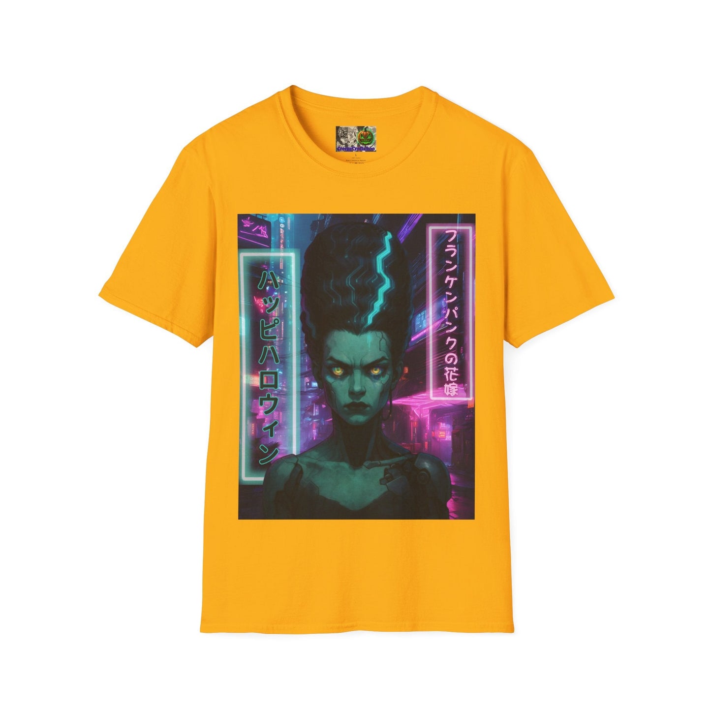 Bride of Frankenpunk LTcolors Unisex T-Shirt by CreepyCrafts.boo – cypherpunkgear.com | Cypherpunk Merch