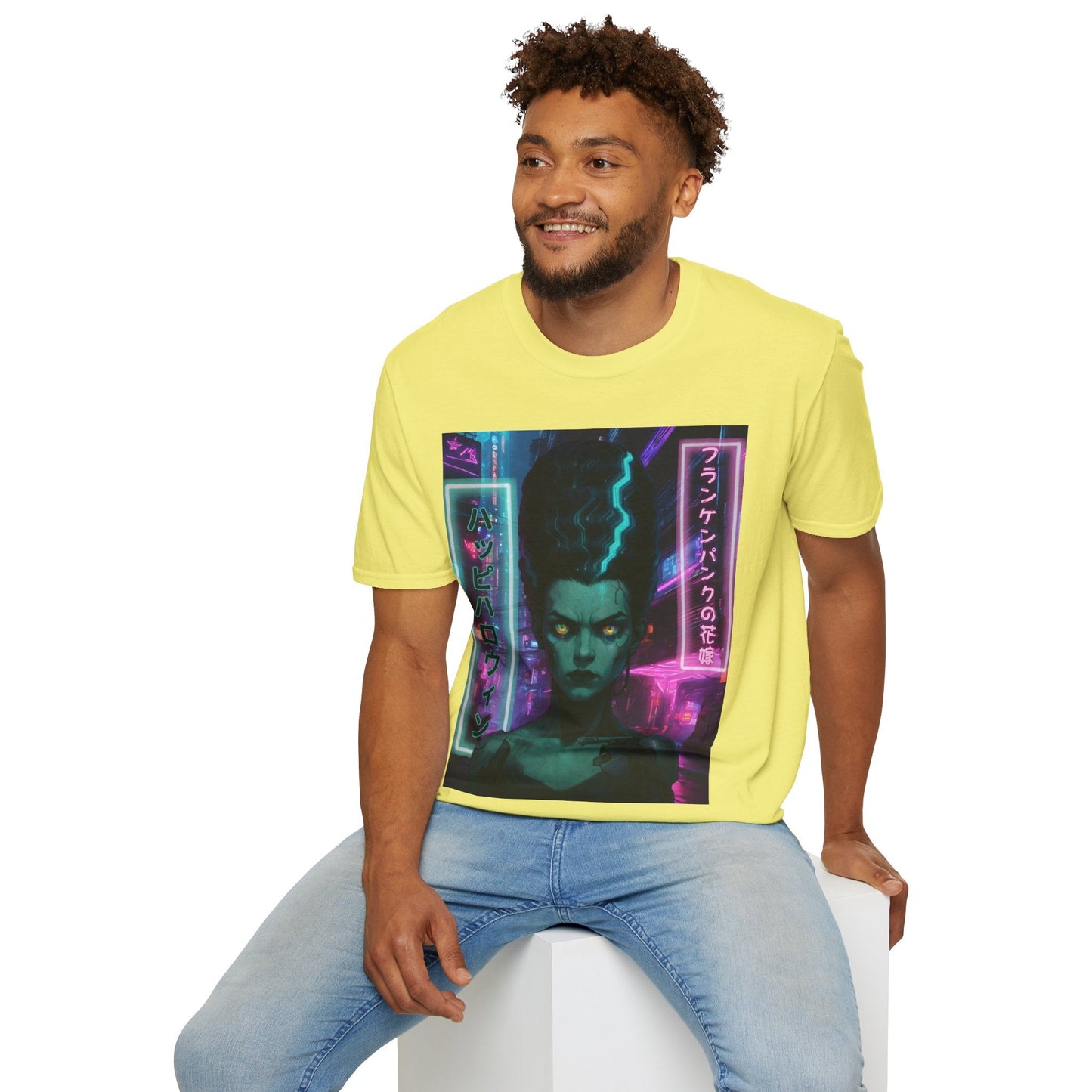Bride of Frankenpunk LTcolors Unisex T-Shirt by CreepyCrafts.boo – cypherpunkgear.com | Cypherpunk Merch
