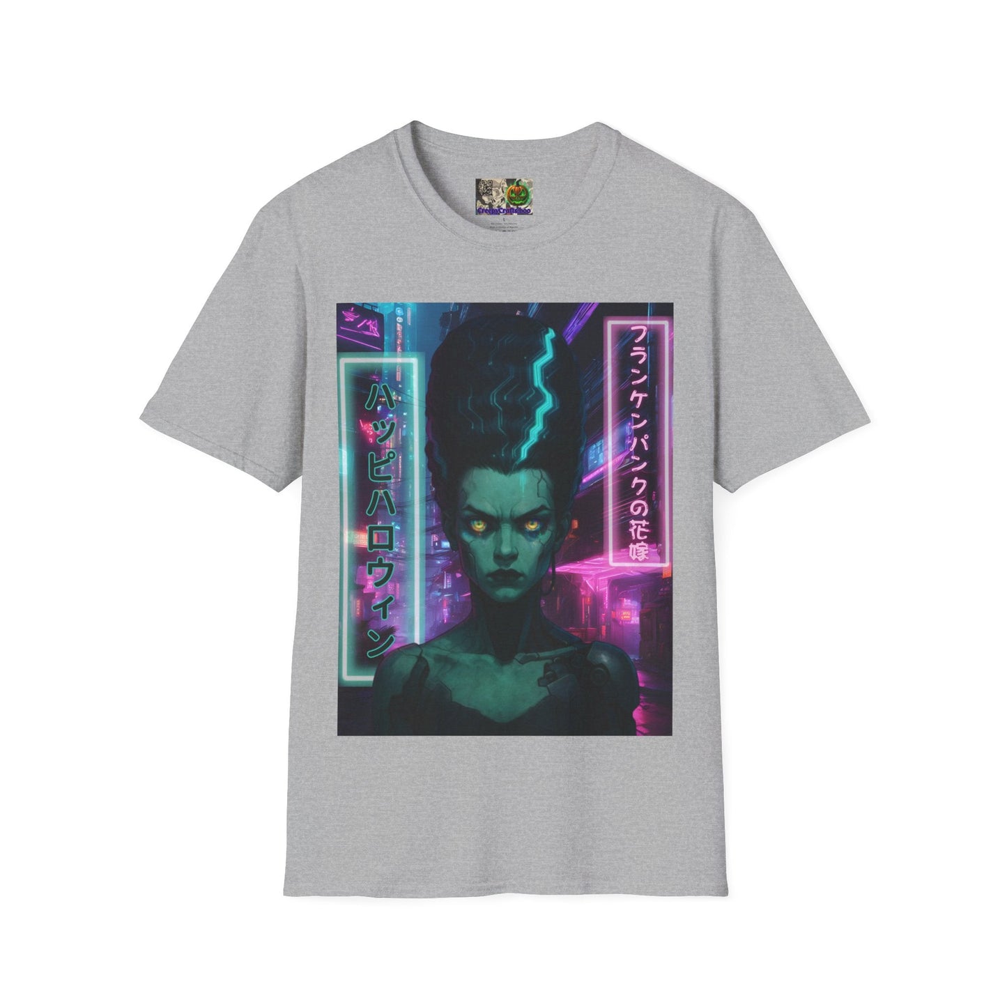 Bride of Frankenpunk LTcolors Unisex T-Shirt by CreepyCrafts.boo – cypherpunkgear.com | Cypherpunk Merch
