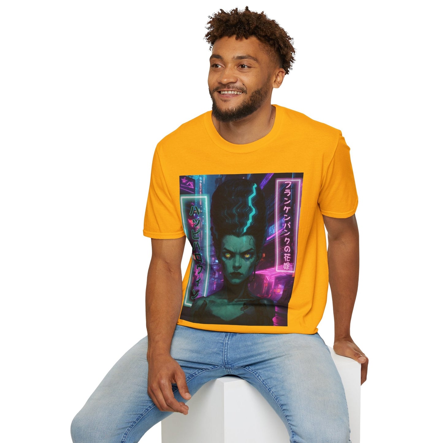 Bride of Frankenpunk LTcolors Unisex T-Shirt by CreepyCrafts.boo – cypherpunkgear.com | Cypherpunk Merch