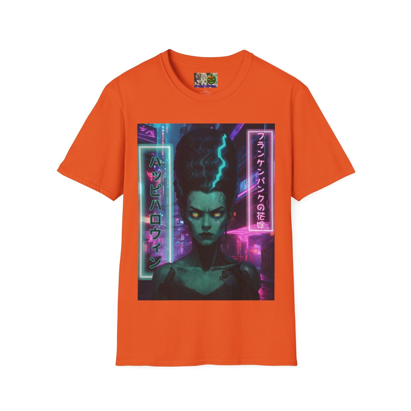 Bride of Frankenpunk LTcolors Unisex T-Shirt by CreepyCrafts.boo – cypherpunkgear.com | Cypherpunk Merch