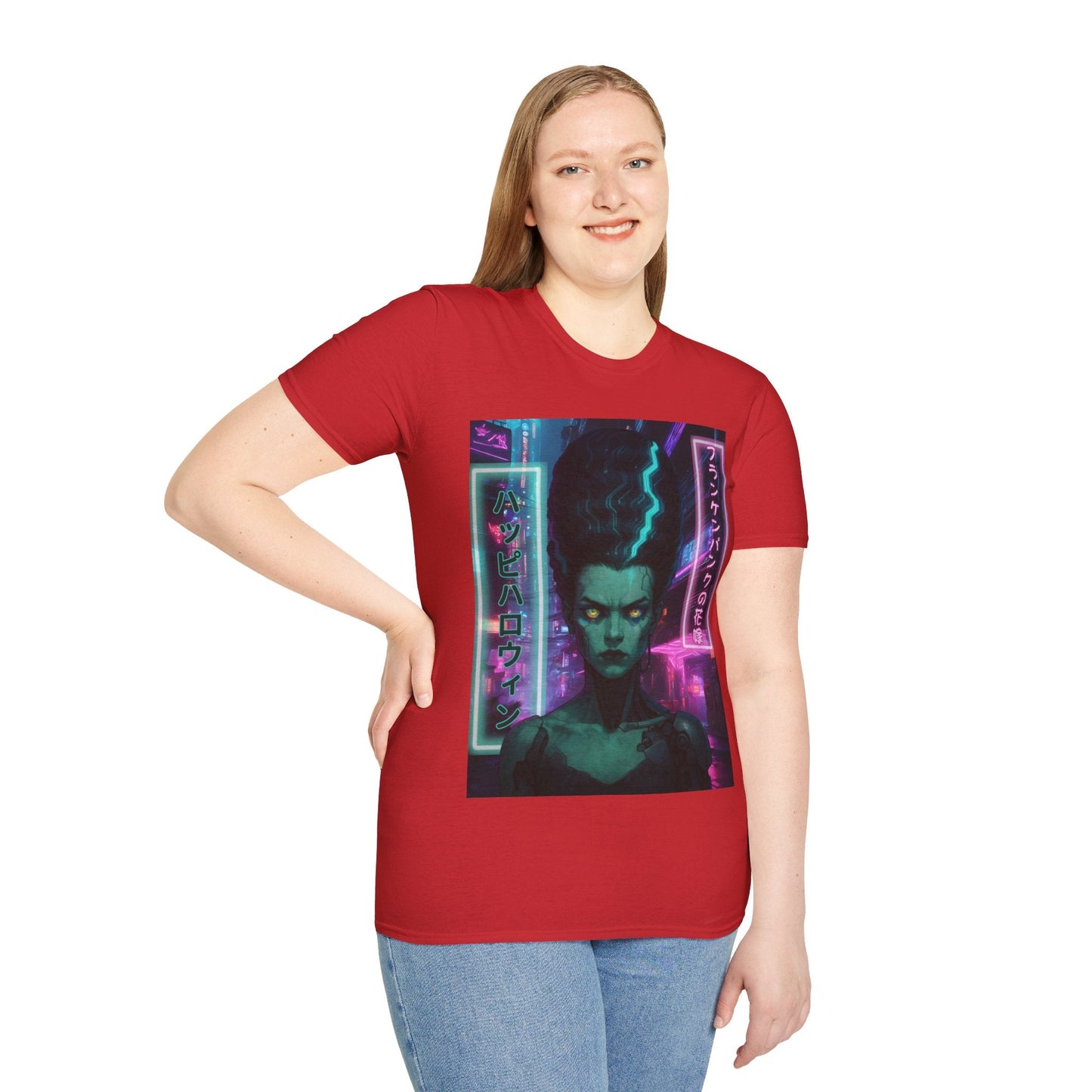 Bride of Frankenpunk LTcolors Unisex T-Shirt by CreepyCrafts.boo – cypherpunkgear.com | Cypherpunk Merch