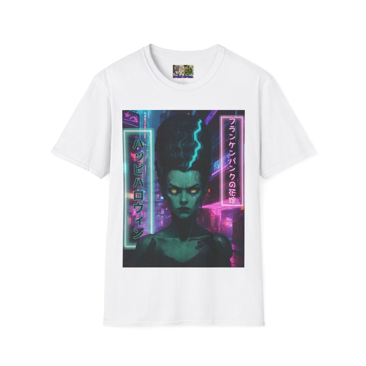 Bride of Frankenpunk LTcolors Unisex T-Shirt by CreepyCrafts.boo – cypherpunkgear.com | Cypherpunk Merch