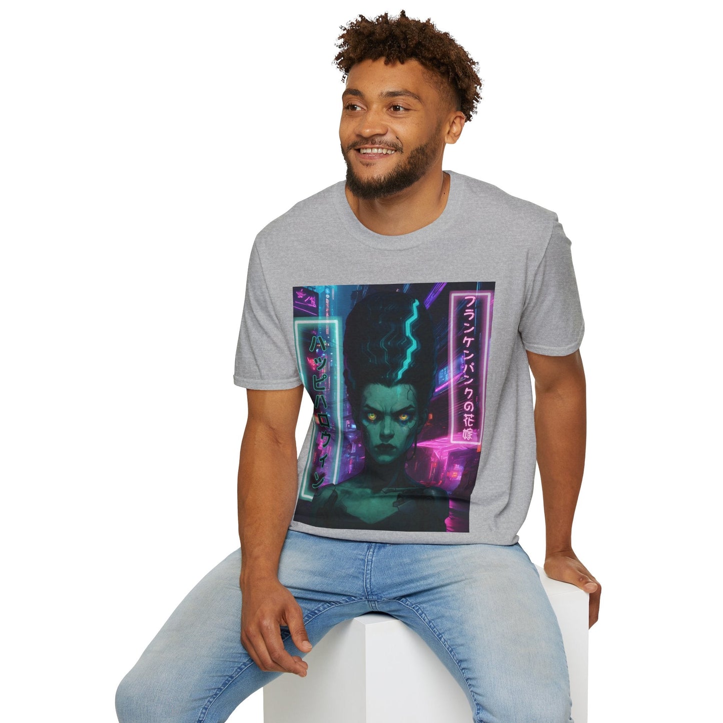 Bride of Frankenpunk LTcolors Unisex T-Shirt by CreepyCrafts.boo – cypherpunkgear.com | Cypherpunk Merch