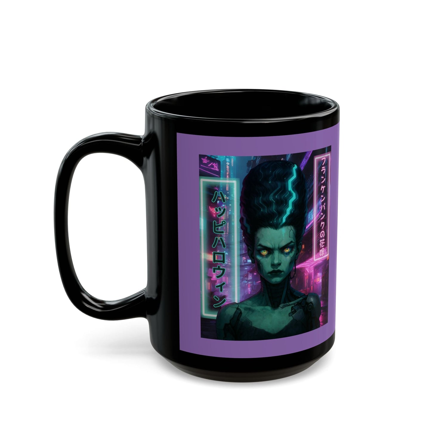 Bride of Frankenpunk Purple Mug by CreepyCrafts.boo – cypherpunkgear.com | Cypherpunk Merch