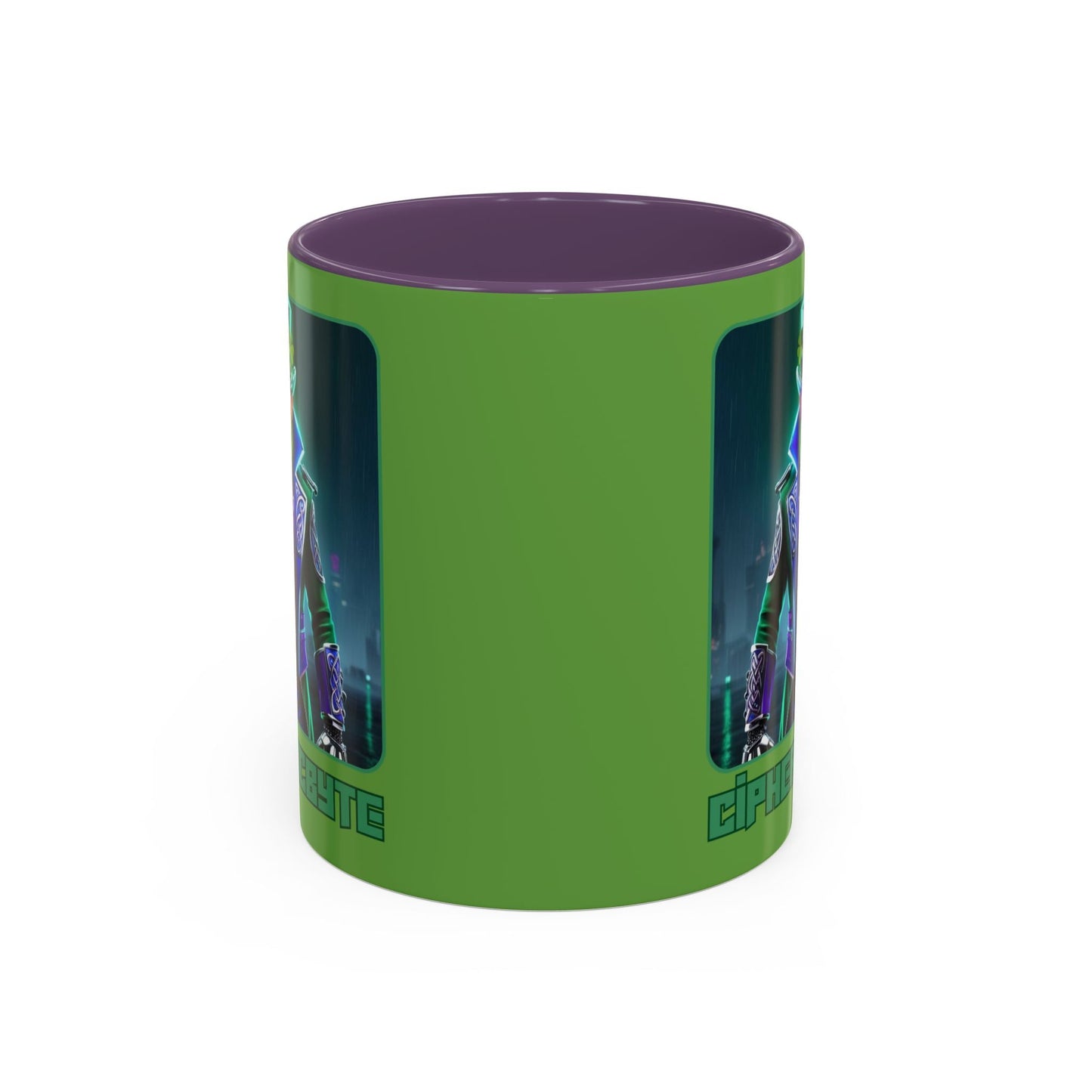 Cipher McByte Accent Mug by cypherpunkgear – cypherpunkgear.com | Cypherpunk Merch