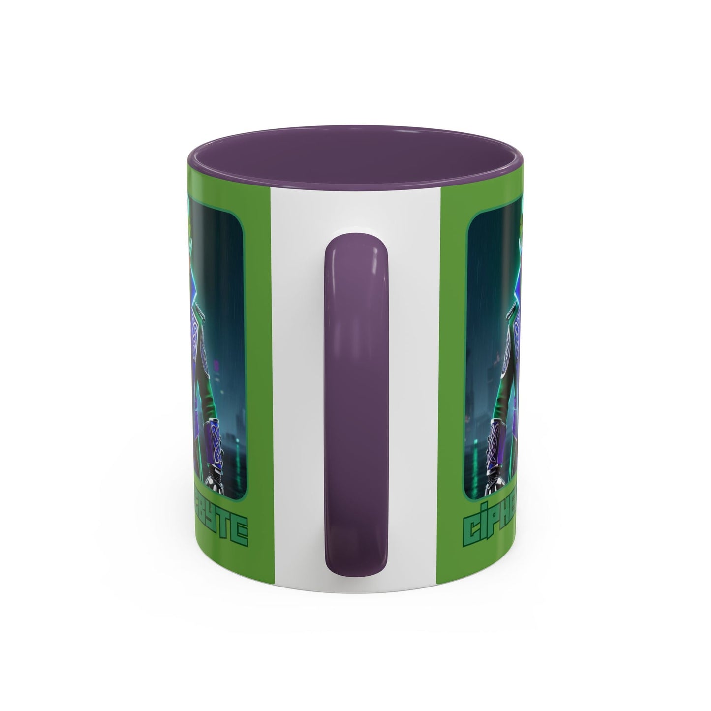 Cipher McByte Accent Mug by cypherpunkgear – cypherpunkgear.com | Cypherpunk Merch