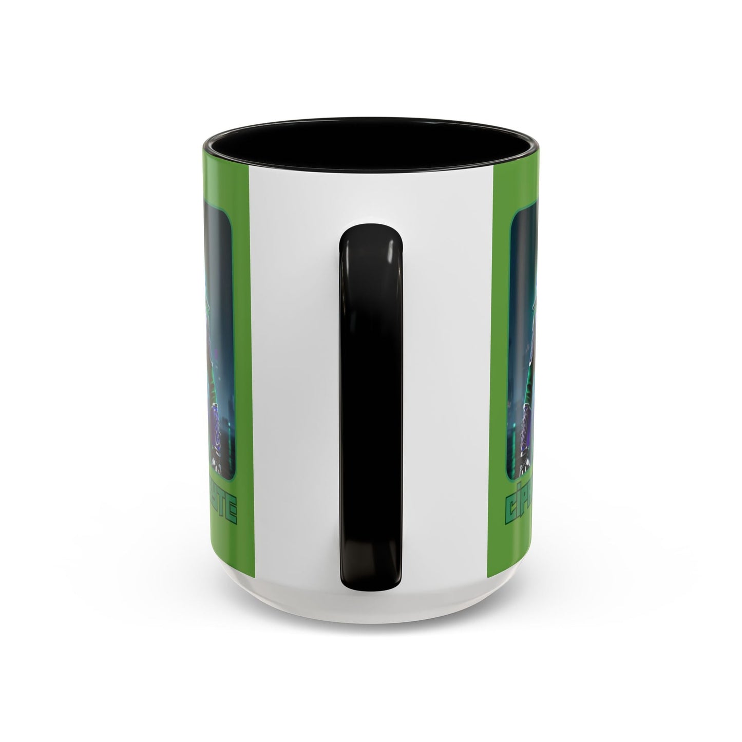 Cipher McByte Accent Mug by cypherpunkgear – cypherpunkgear.com | Cypherpunk Merch