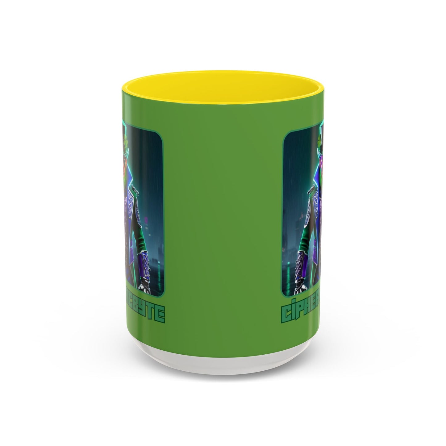 Cipher McByte Accent Mug by cypherpunkgear – cypherpunkgear.com | Cypherpunk Merch
