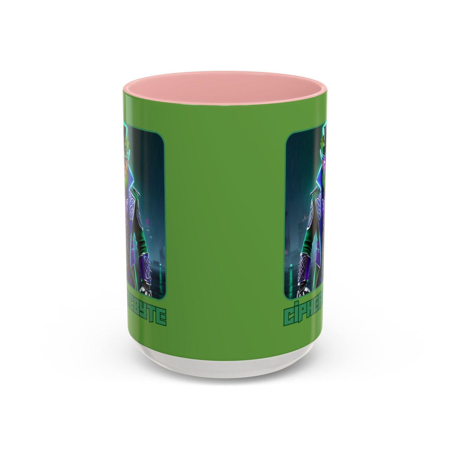 Cipher McByte Accent Mug by cypherpunkgear – cypherpunkgear.com | Cypherpunk Merch