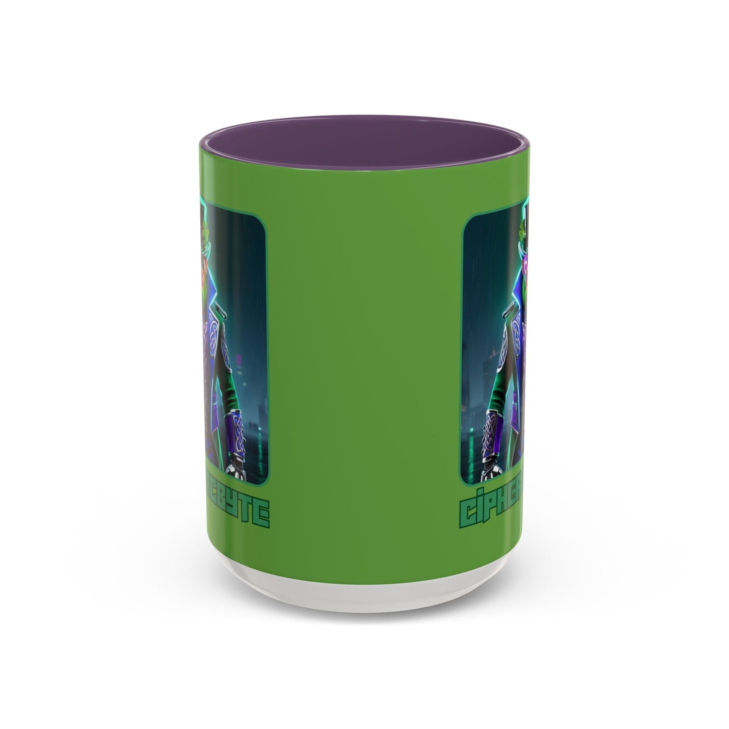 Cipher McByte Accent Mug by cypherpunkgear – cypherpunkgear.com | Cypherpunk Merch