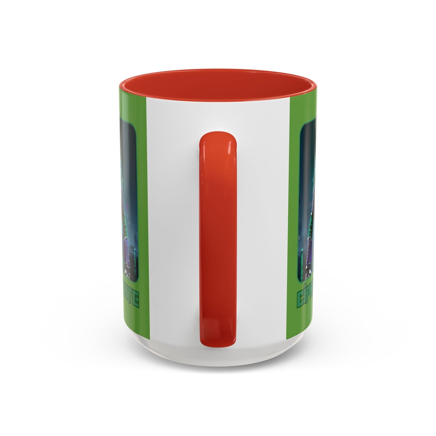 Cipher McByte Accent Mug by cypherpunkgear – cypherpunkgear.com | Cypherpunk Merch