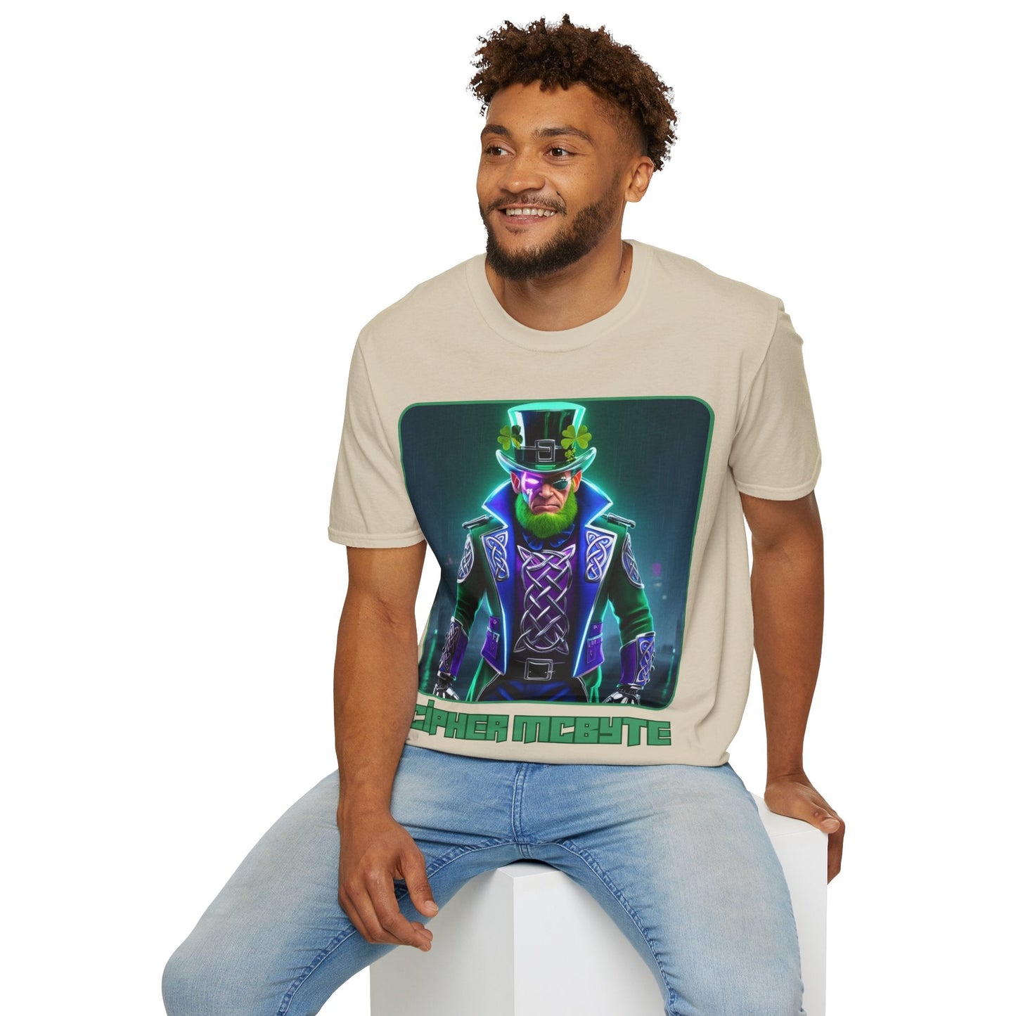 Cipher McByte LTcolors Unisex T-Shirt by cypherpunkgear – cypherpunkgear.com | Cypherpunk Merch