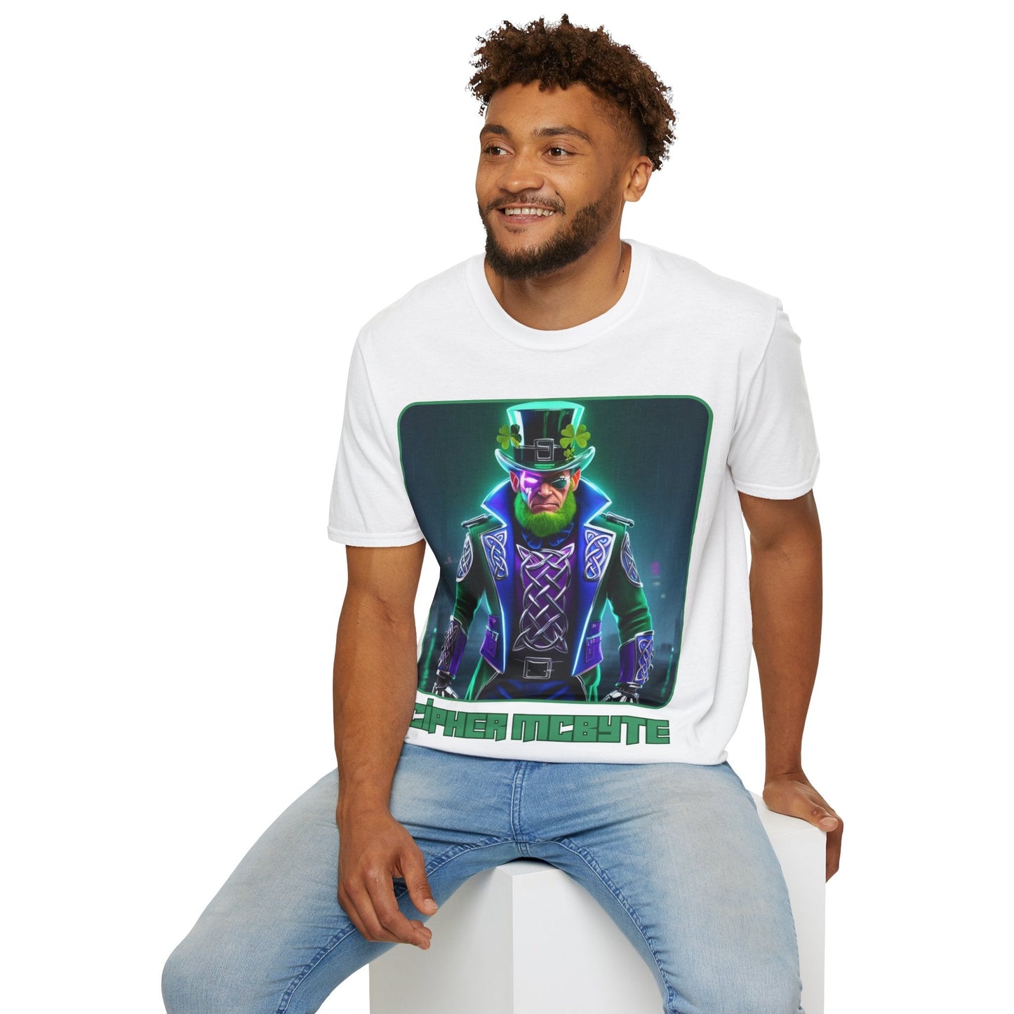 Cipher McByte LTcolors Unisex T-Shirt by cypherpunkgear – cypherpunkgear.com | Cypherpunk Merch