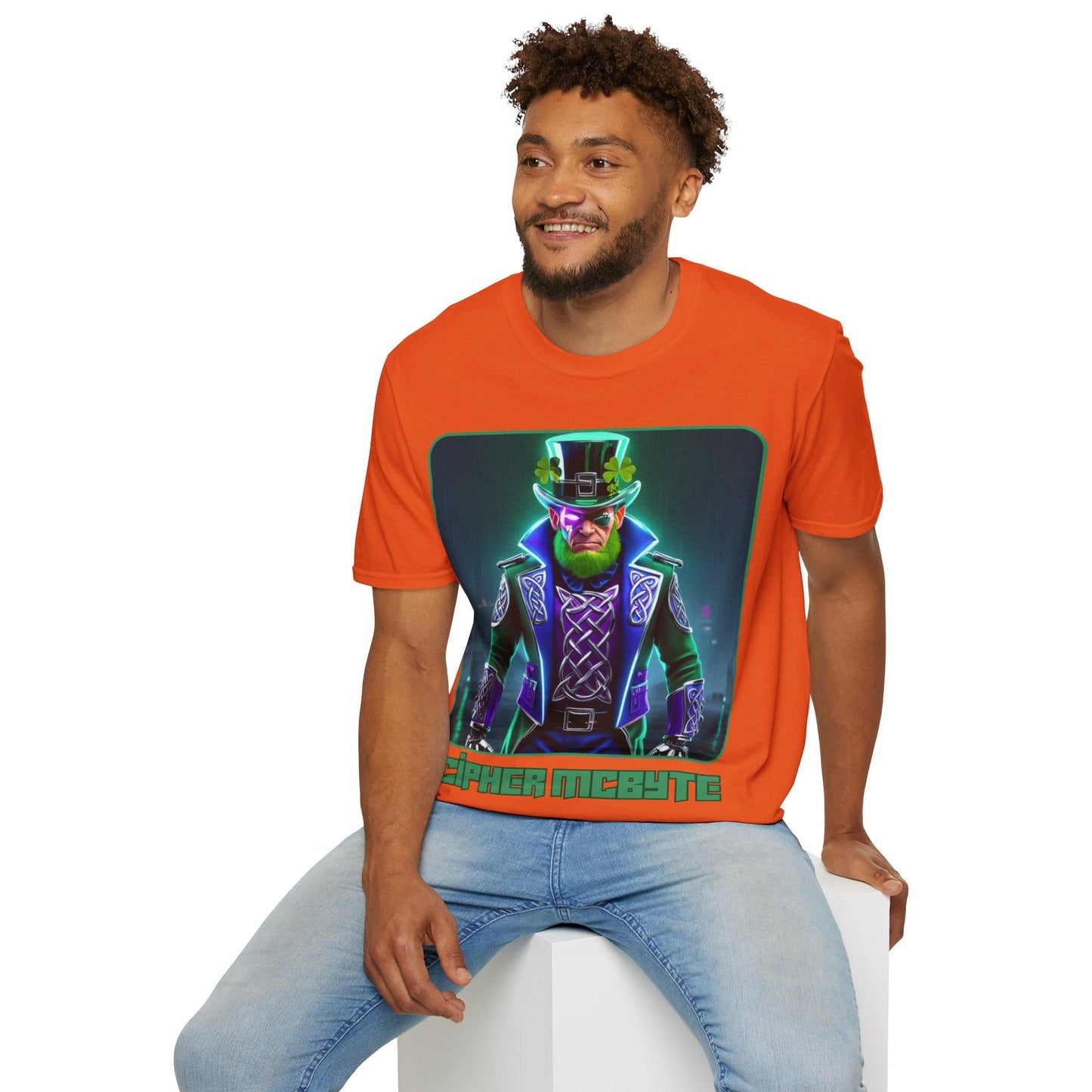 Cipher McByte LTcolors Unisex T-Shirt by cypherpunkgear – cypherpunkgear.com | Cypherpunk Merch