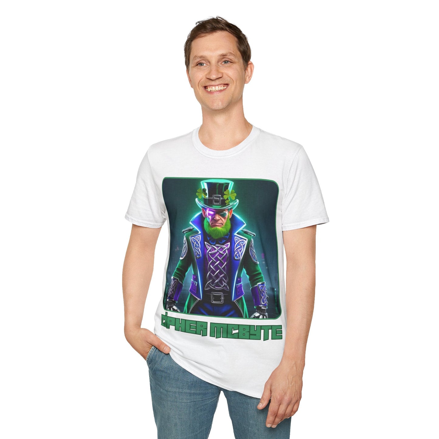 Cipher McByte LTcolors Unisex T-Shirt by cypherpunkgear – cypherpunkgear.com | Cypherpunk Merch