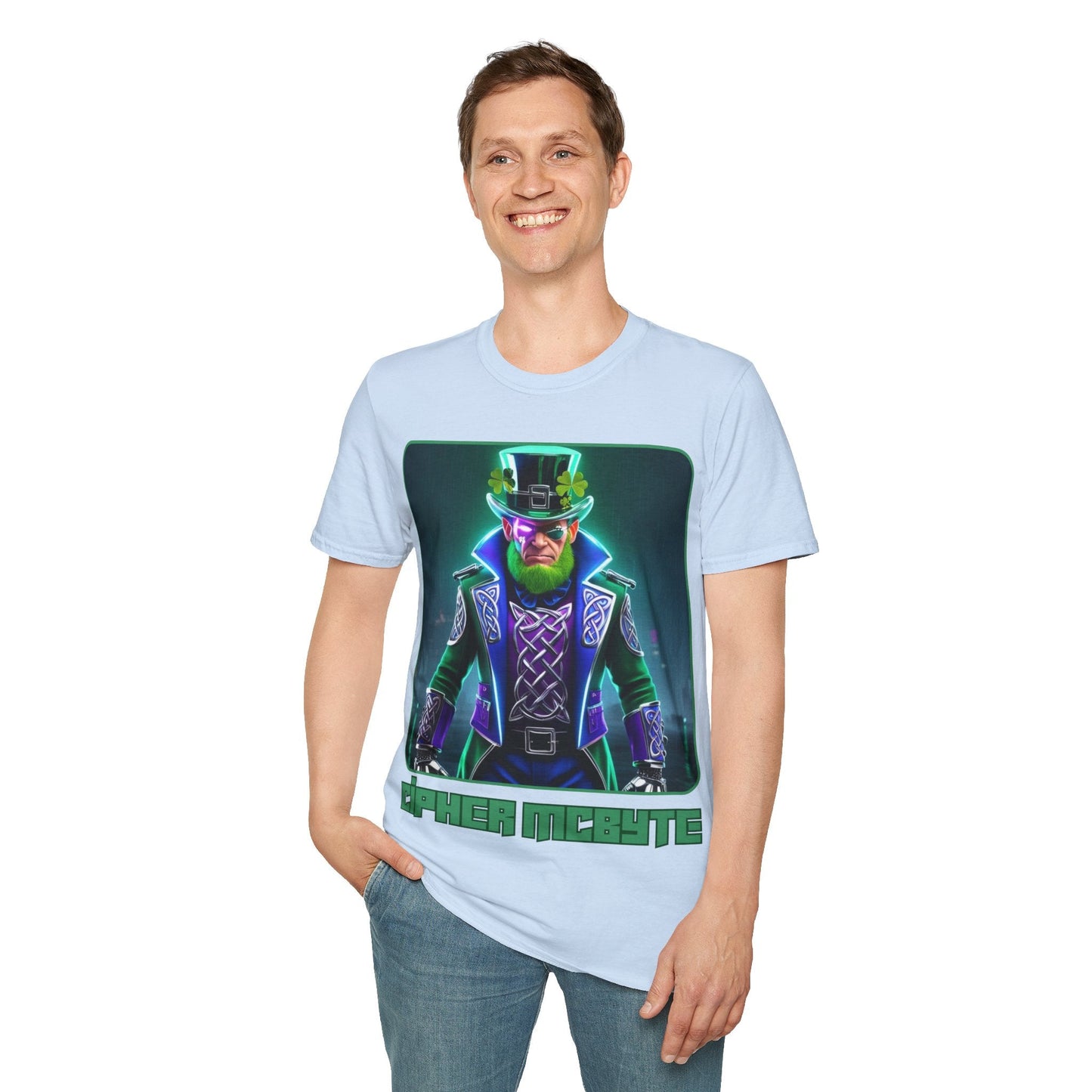 Cipher McByte LTcolors Unisex T-Shirt by cypherpunkgear – cypherpunkgear.com | Cypherpunk Merch