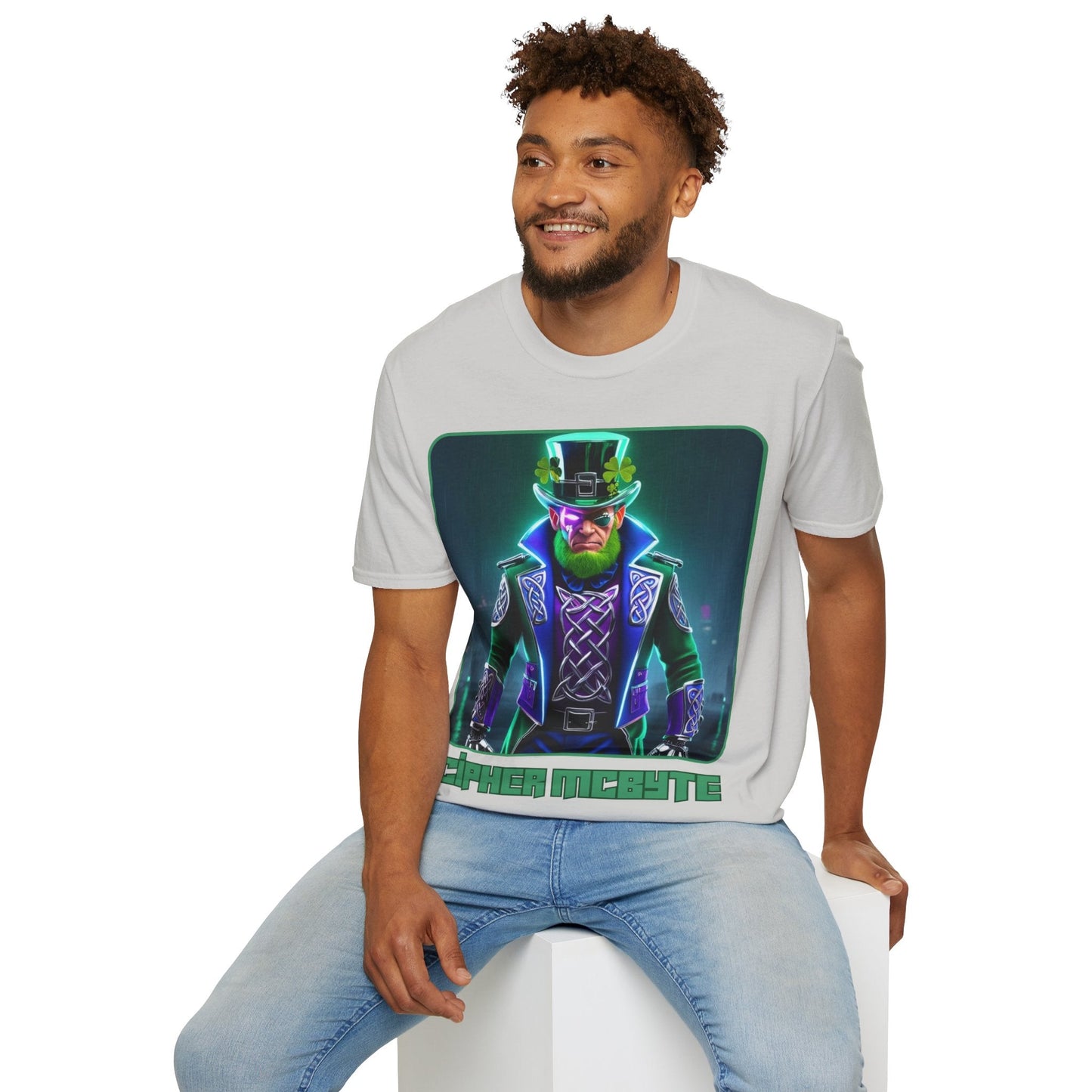 Cipher McByte LTcolors Unisex T-Shirt by cypherpunkgear – cypherpunkgear.com | Cypherpunk Merch