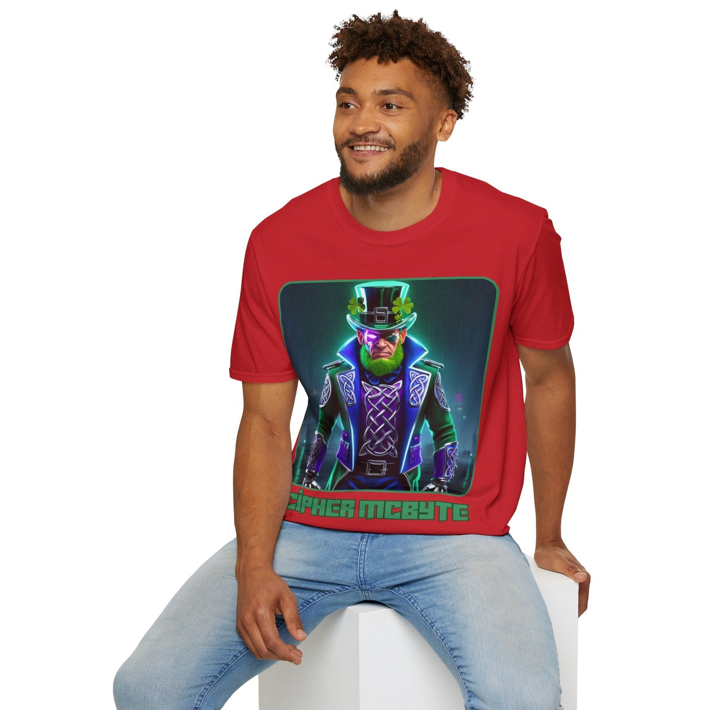 Cipher McByte LTcolors Unisex T-Shirt by cypherpunkgear – cypherpunkgear.com | Cypherpunk Merch