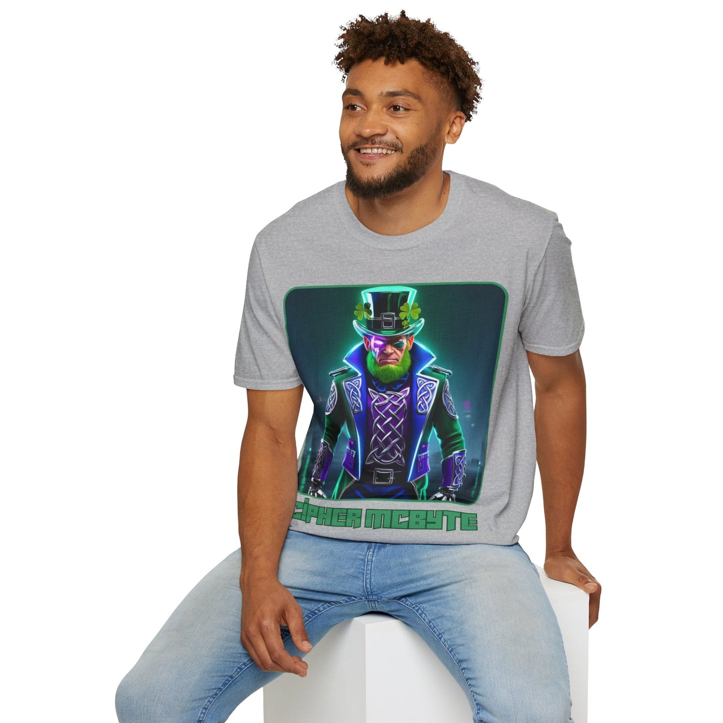 Cipher McByte LTcolors Unisex T-Shirt by cypherpunkgear – cypherpunkgear.com | Cypherpunk Merch