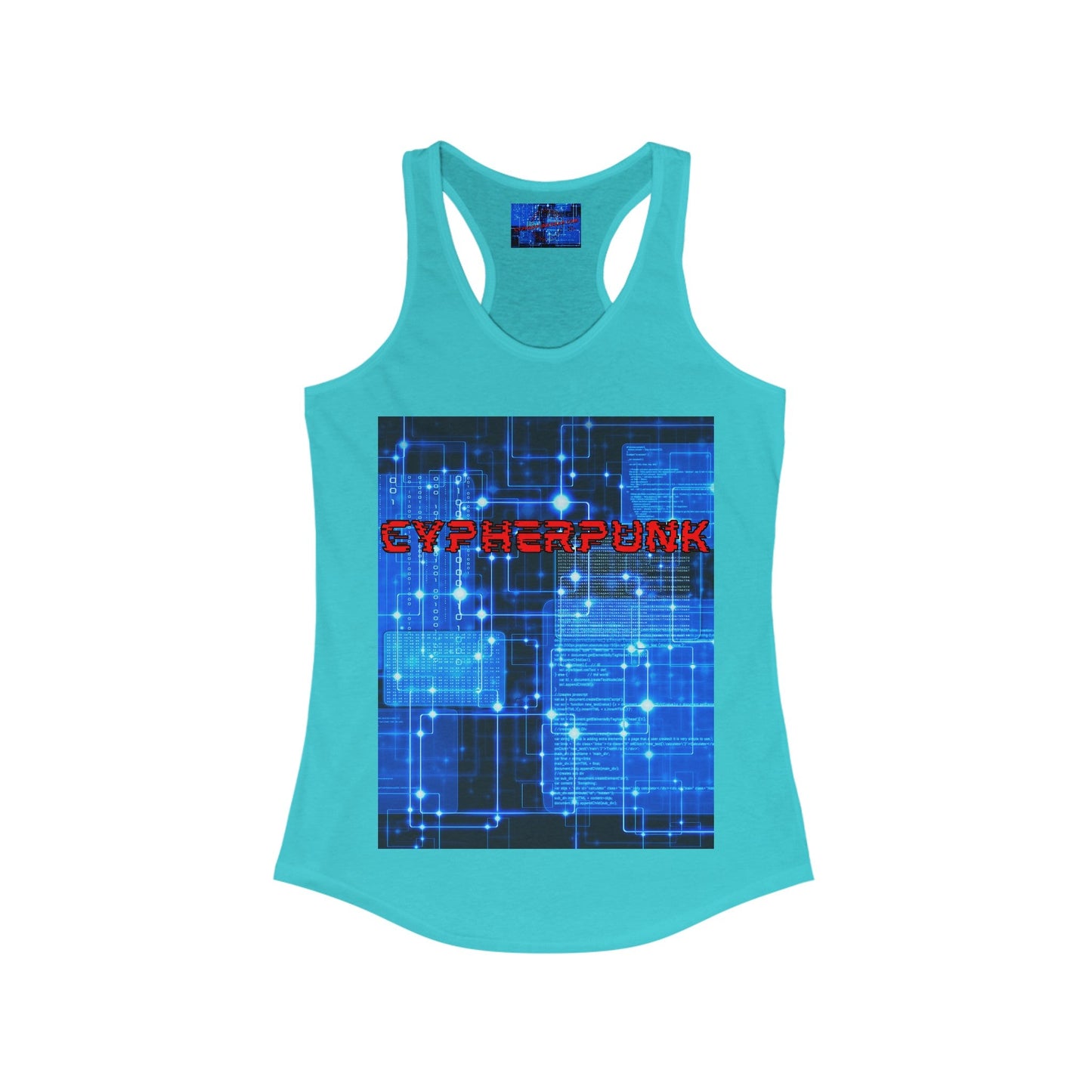 Cypherpunk Women's Racerback Tank Top by cypherpunkgear – cypherpunkgear.com | Cypherpunk Merch