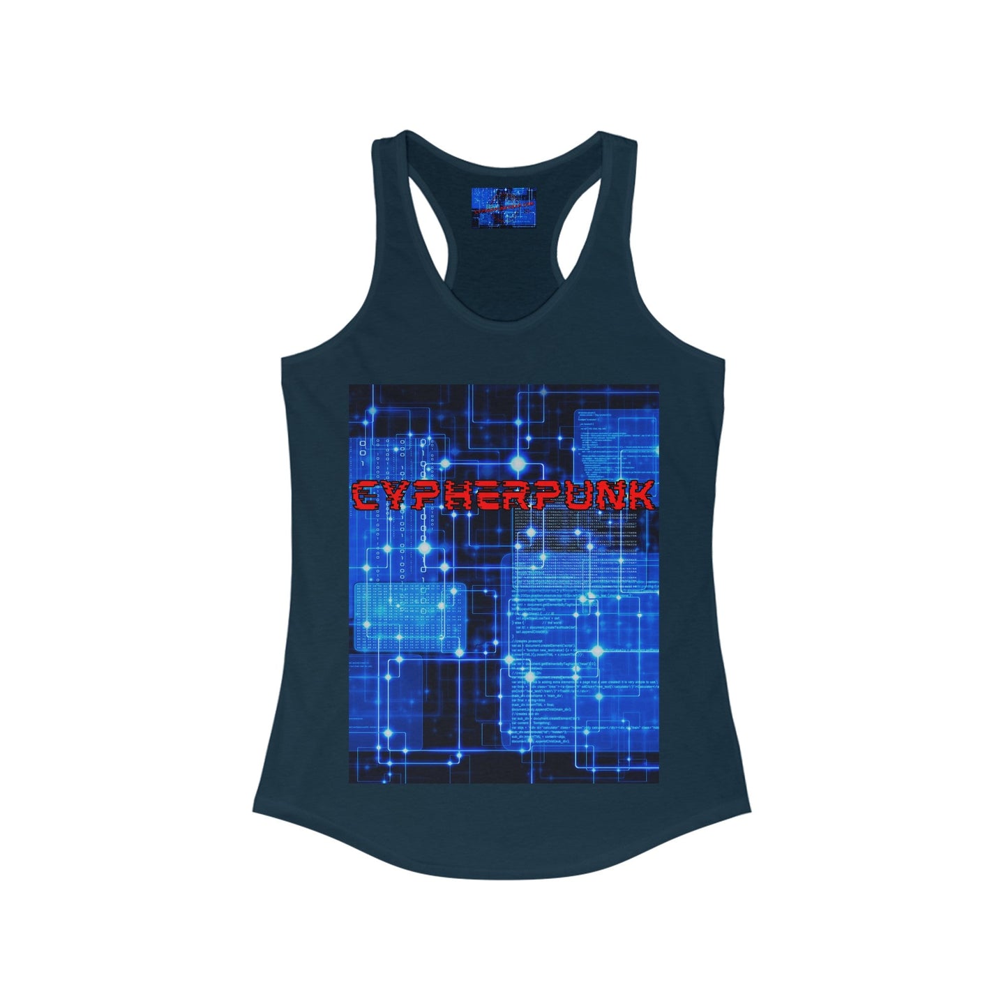Cypherpunk Women's Racerback Tank Top by cypherpunkgear – cypherpunkgear.com | Cypherpunk Merch