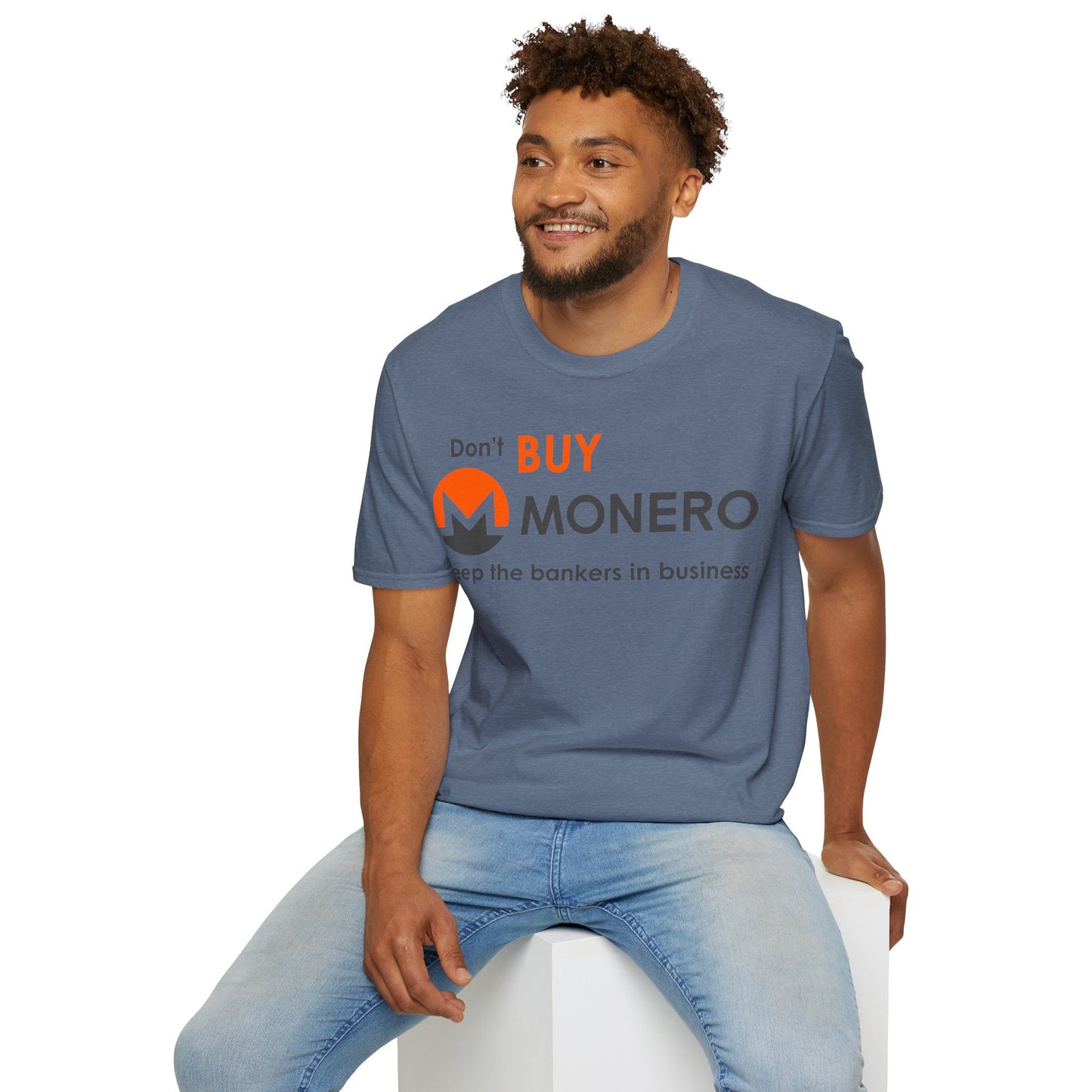 Don't buy Monero (XMR) Unisex T-Shirt by cypherpunkgear – cypherpunkgear.com | Cypherpunk Merch
