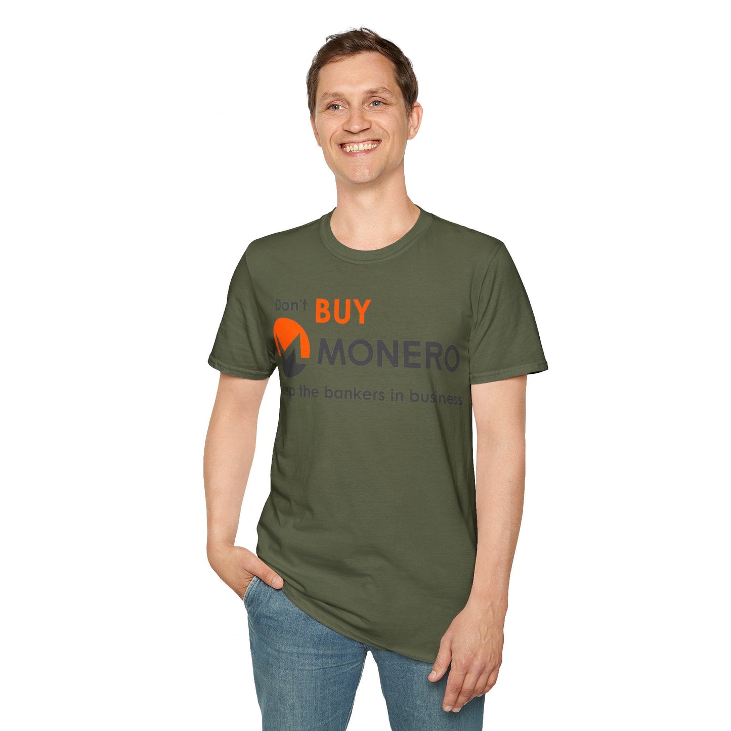 Don't buy Monero (XMR) Unisex T-Shirt by cypherpunkgear – cypherpunkgear.com | Cypherpunk Merch