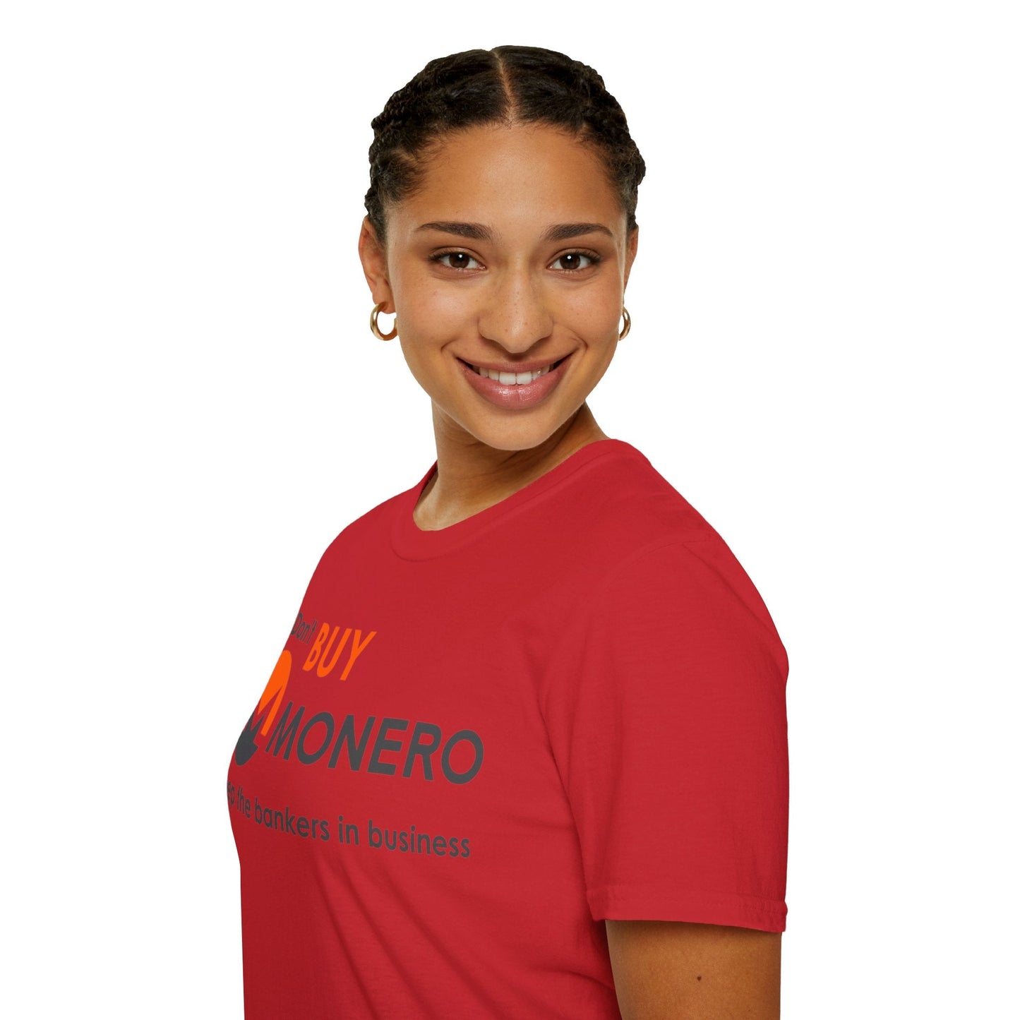 Don't buy Monero (XMR) Unisex T-Shirt by cypherpunkgear – cypherpunkgear.com | Cypherpunk Merch
