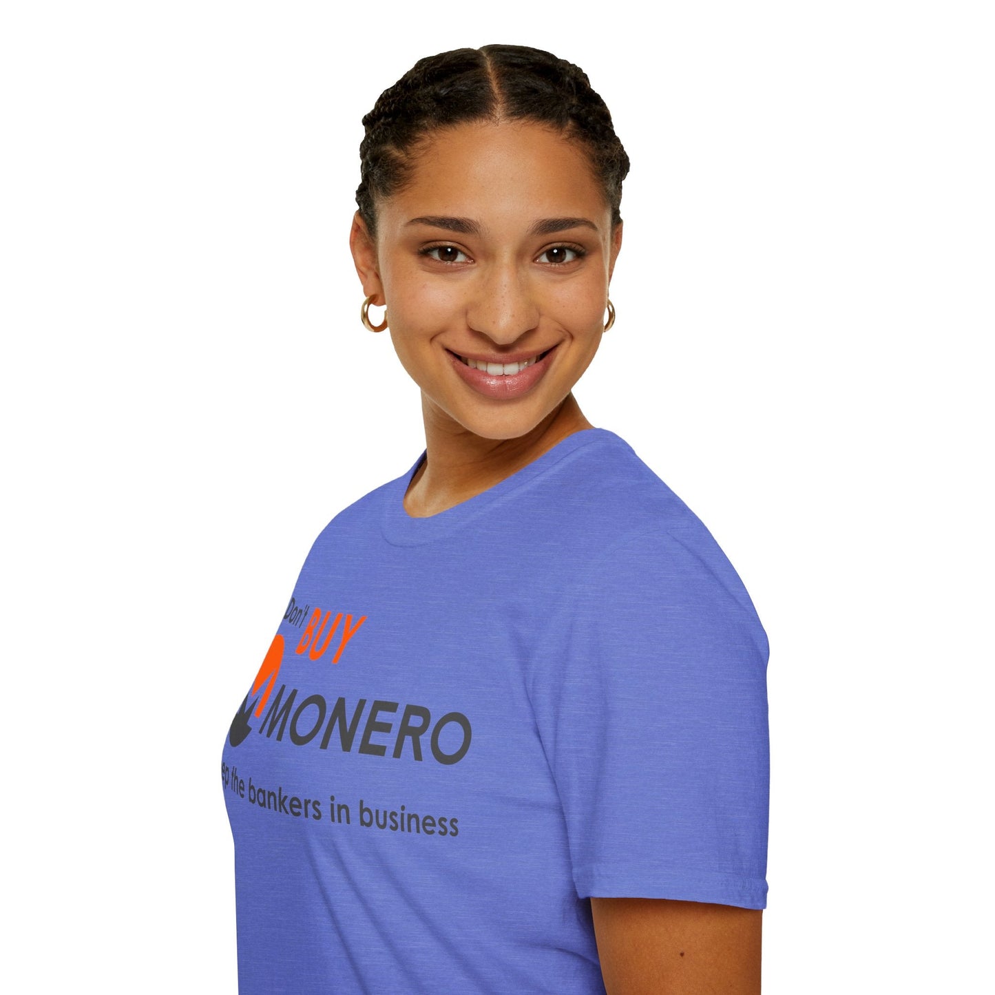Don't buy Monero (XMR) Unisex T-Shirt by cypherpunkgear – cypherpunkgear.com | Cypherpunk Merch