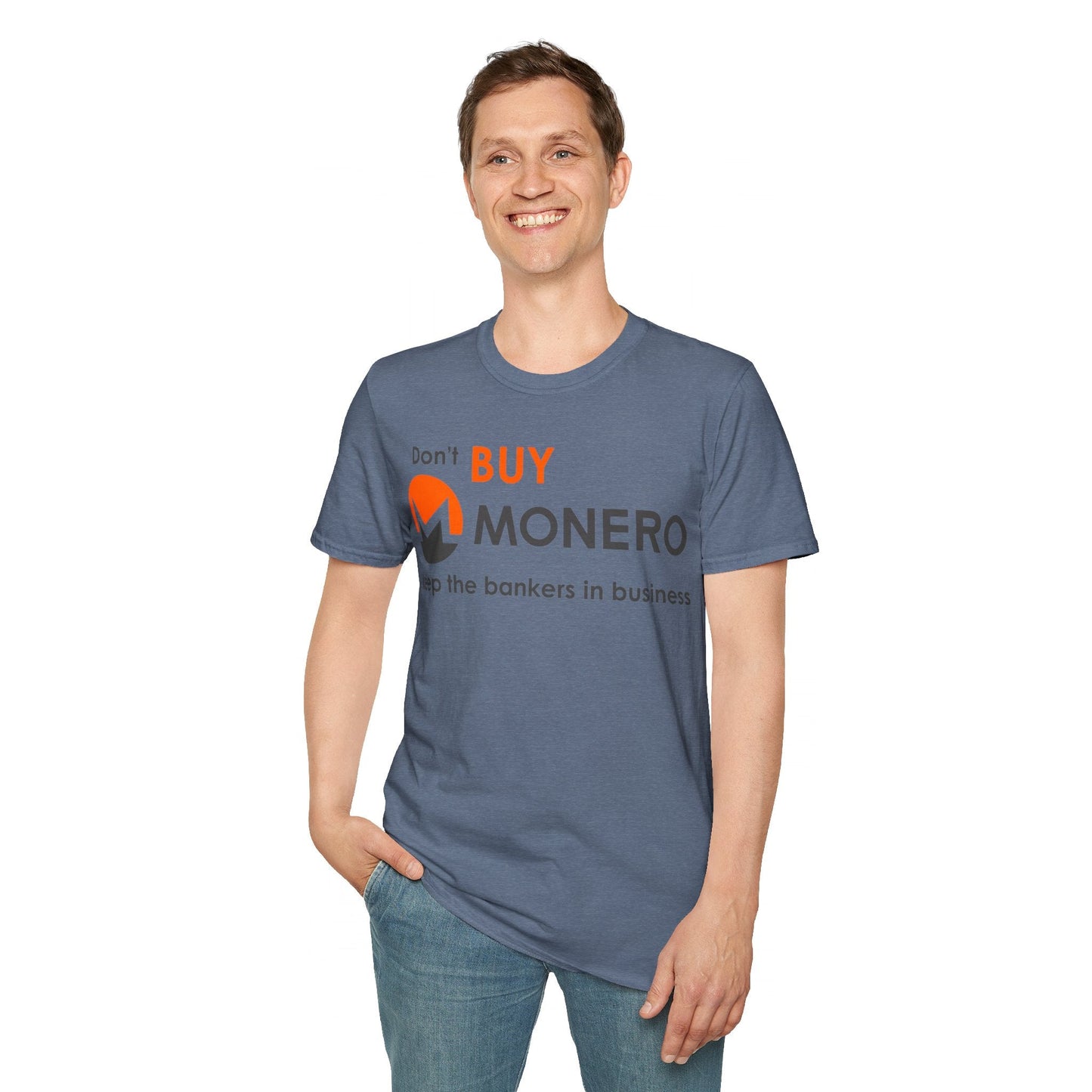 Don't buy Monero (XMR) Unisex T-Shirt by cypherpunkgear – cypherpunkgear.com | Cypherpunk Merch