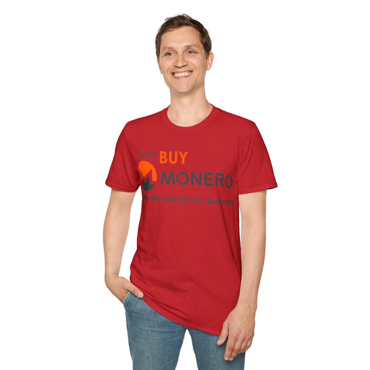 Don't buy Monero (XMR) Unisex T-Shirt by cypherpunkgear – cypherpunkgear.com | Cypherpunk Merch