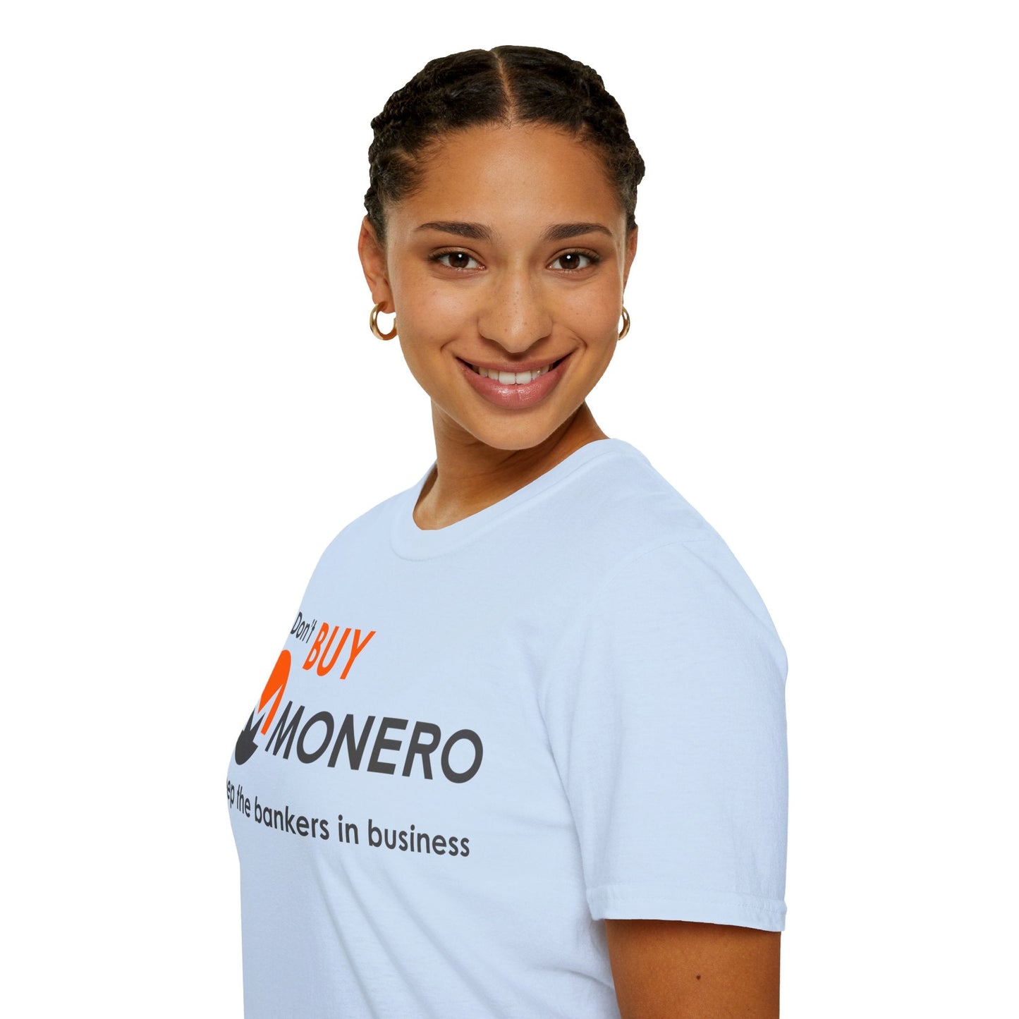 Don't buy Monero (XMR) Unisex T-Shirt by cypherpunkgear – cypherpunkgear.com | Cypherpunk Merch