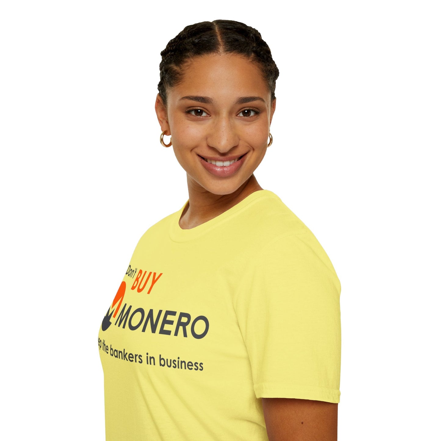Don't buy Monero (XMR) Unisex T-Shirt by cypherpunkgear – cypherpunkgear.com | Cypherpunk Merch