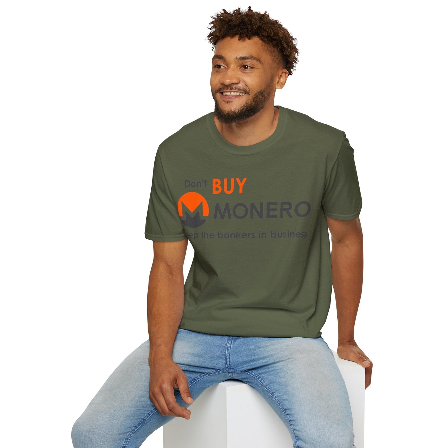 Don't buy Monero (XMR) Unisex T-Shirt by cypherpunkgear – cypherpunkgear.com | Cypherpunk Merch