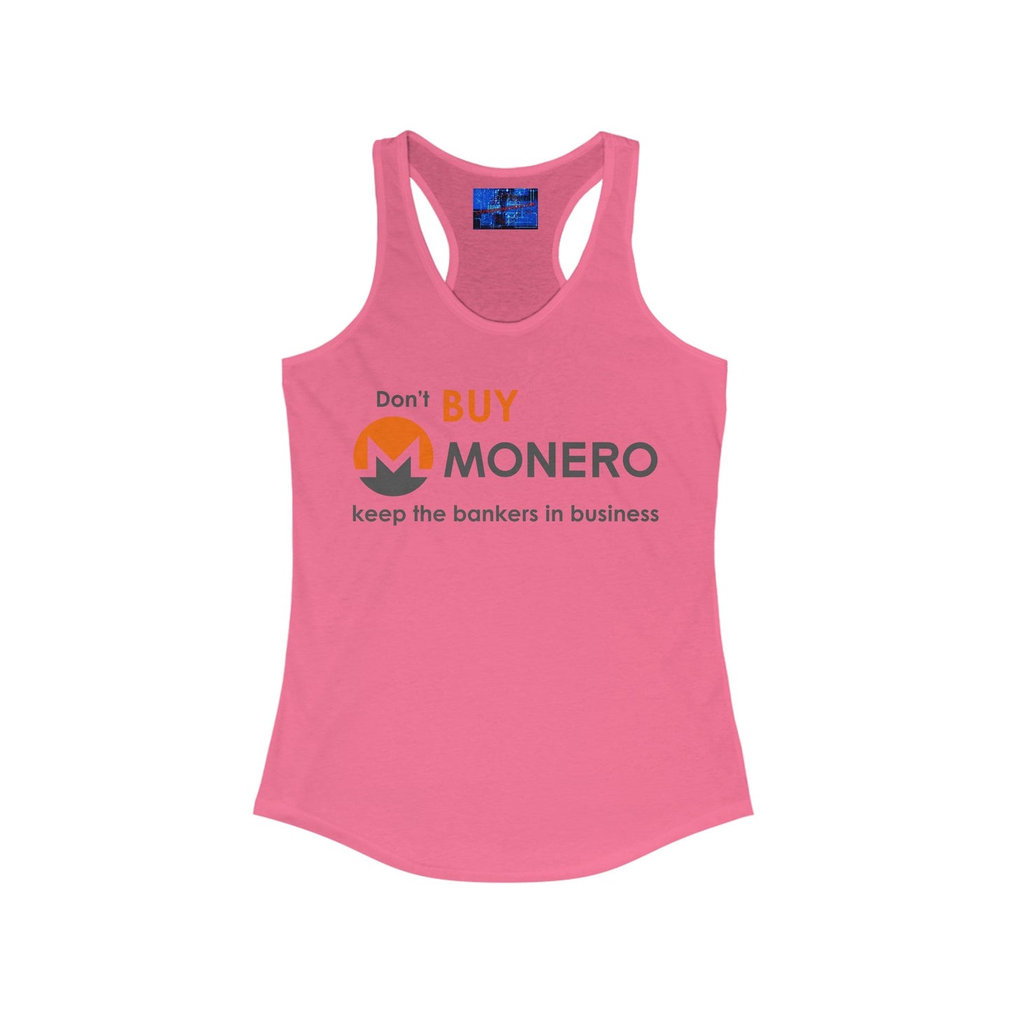 Don't buy Monero (XMR) Women's Racerback Tank Top by cypherpunkgear – cypherpunkgear.com | Cypherpunk Merch