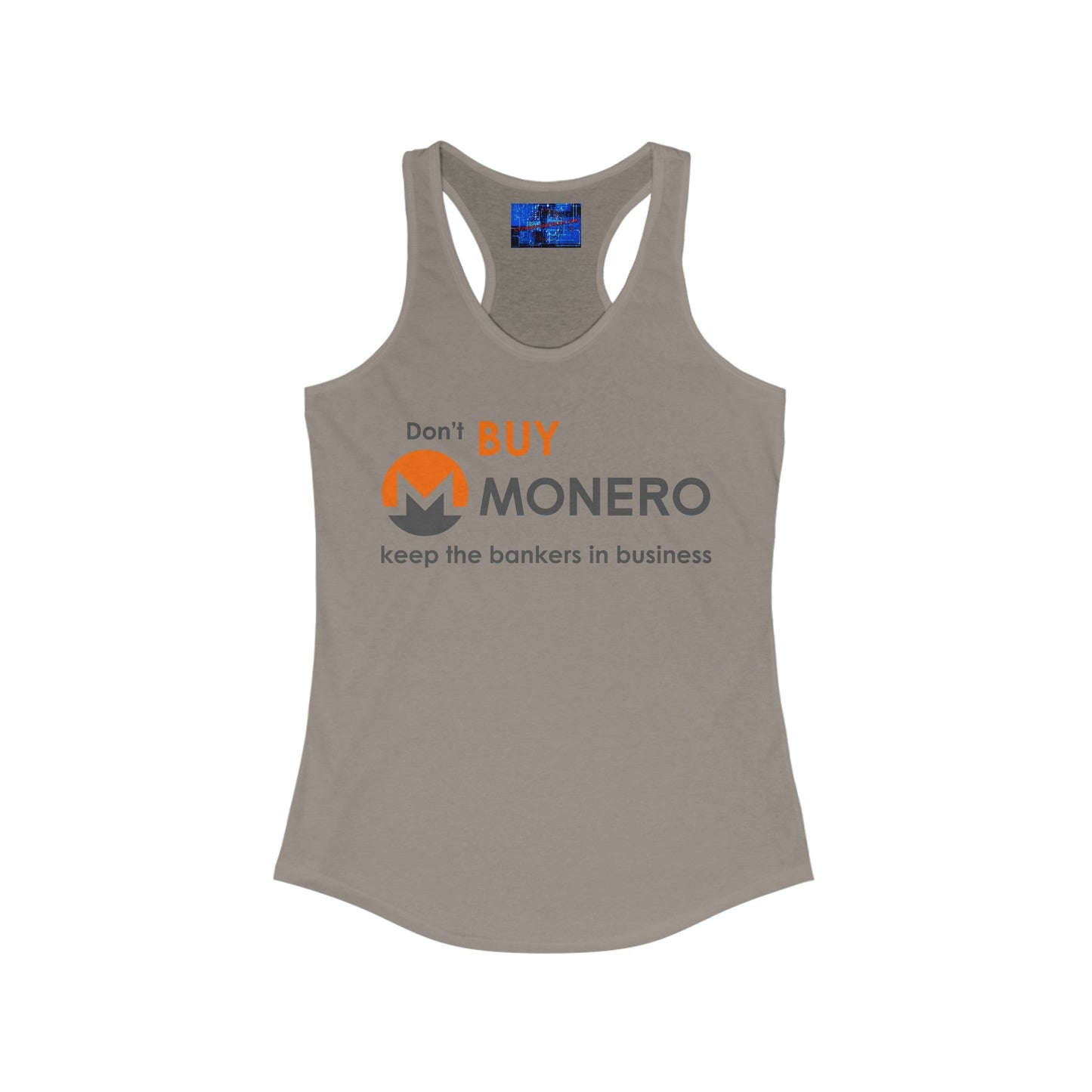 Don't buy Monero (XMR) Women's Racerback Tank Top by cypherpunkgear – cypherpunkgear.com | Cypherpunk Merch