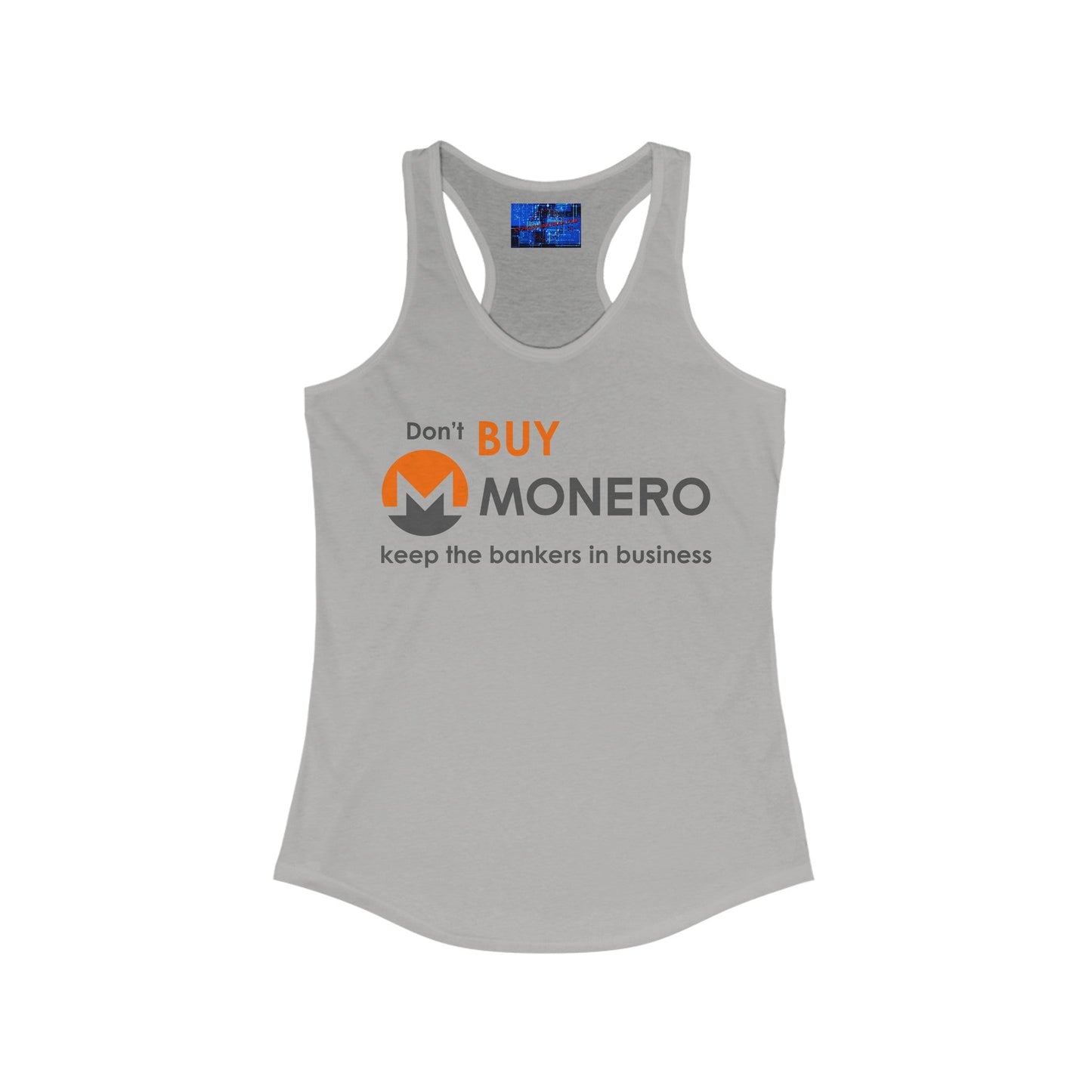 Don't buy Monero (XMR) Women's Racerback Tank Top by cypherpunkgear – cypherpunkgear.com | Cypherpunk Merch