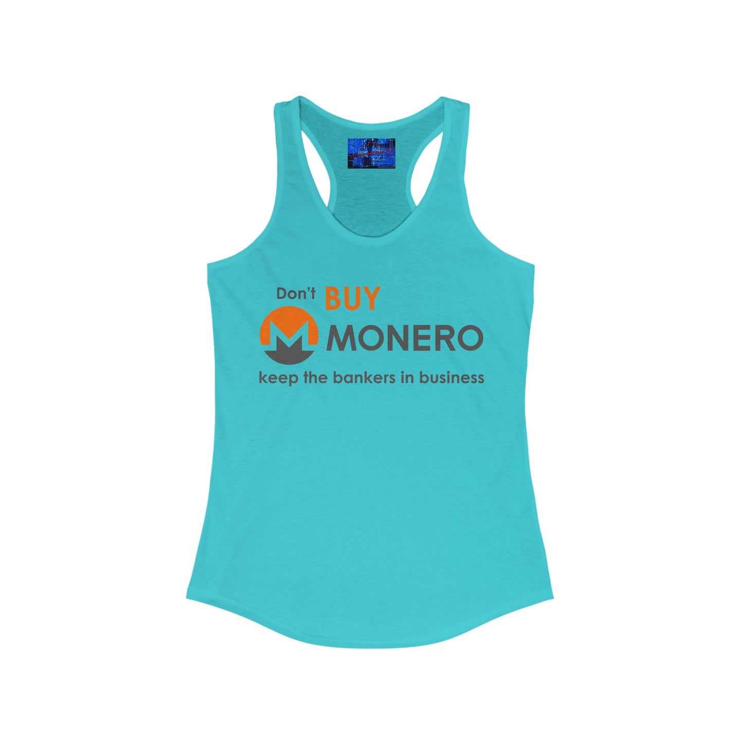 Don't buy Monero (XMR) Women's Racerback Tank Top by cypherpunkgear – cypherpunkgear.com | Cypherpunk Merch