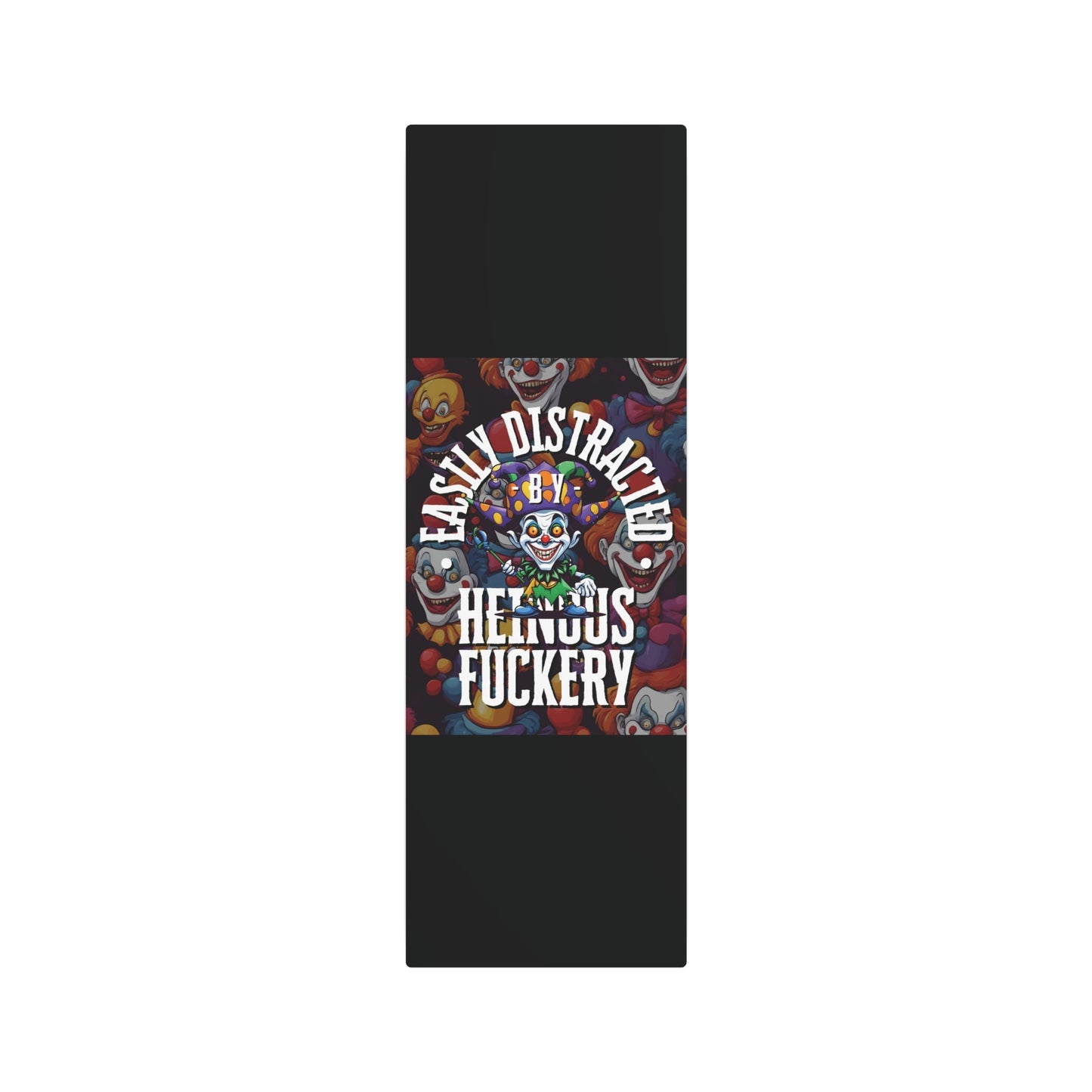 Easily Distracted by Heinous Fuckery Little Jincs Metal Art Sign by cypherpunkgear – cypherpunkgear.com | Cypherpunk Merch