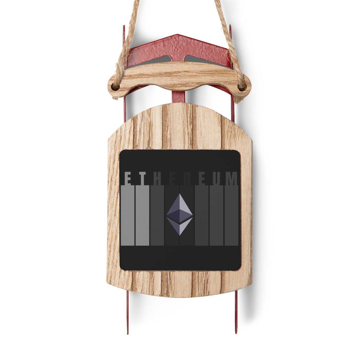 Ethereum (ETH) Sled Ornament by cypherpunkgear – cypherpunkgear.com | Cypherpunk Merch