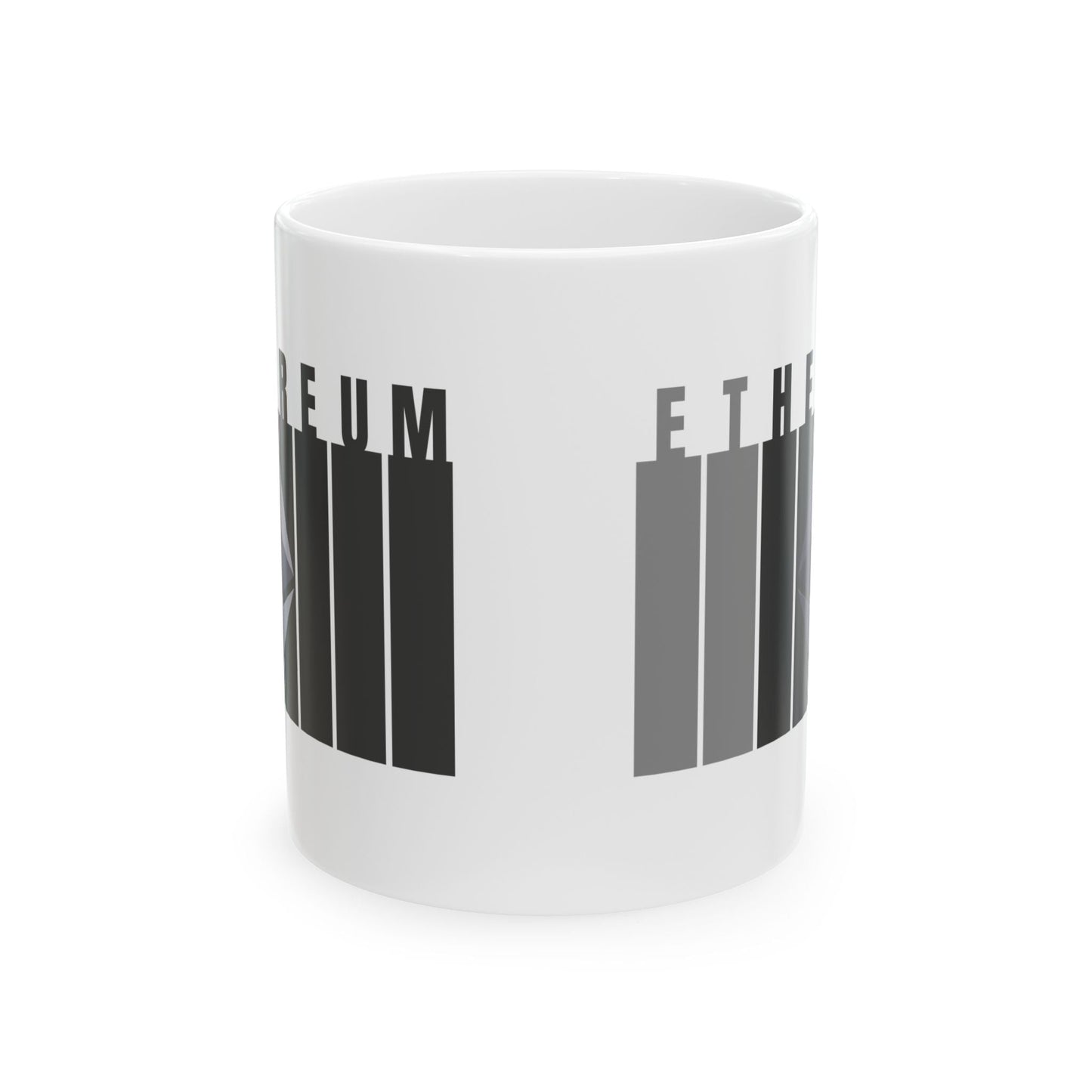 Ethereum (ETH) White Mug by cypherpunkgear – cypherpunkgear.com | Cypherpunk Merch