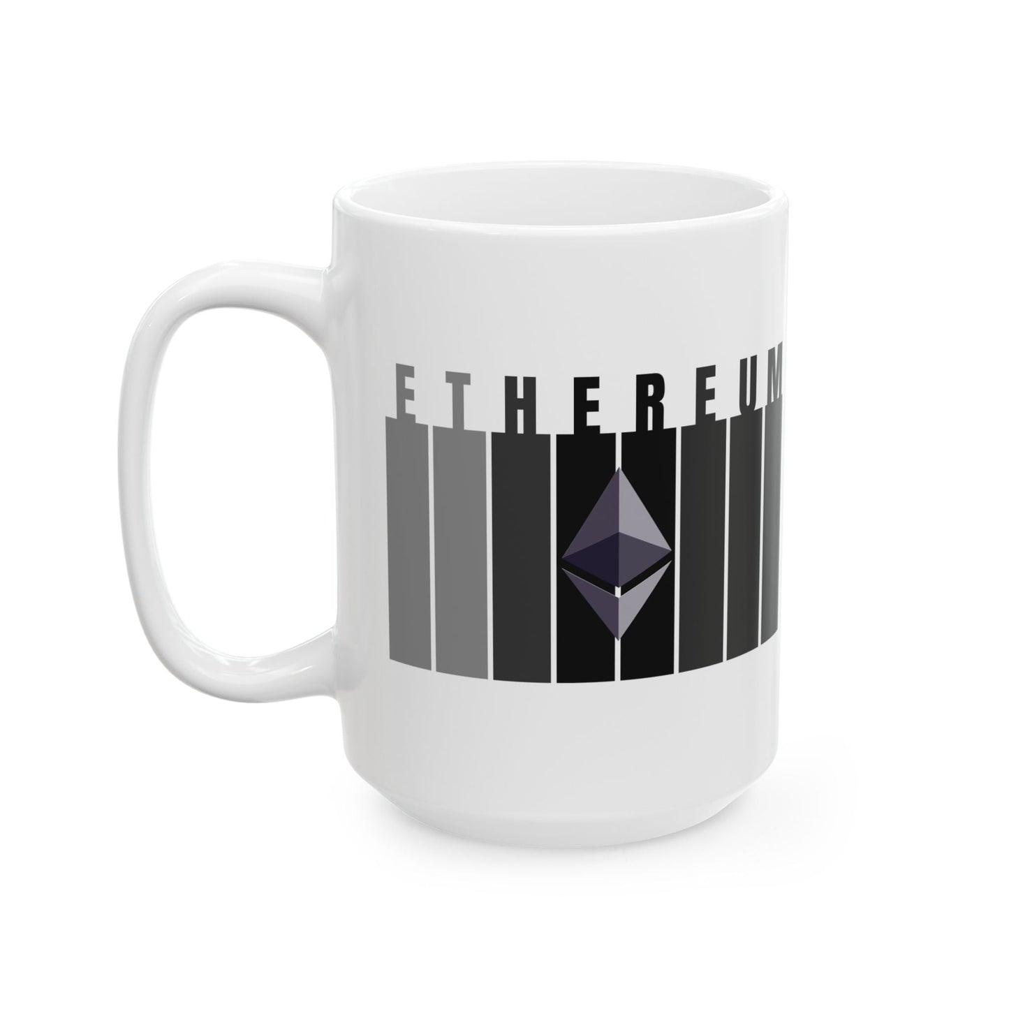 Ethereum (ETH) White Mug by cypherpunkgear – cypherpunkgear.com | Cypherpunk Merch