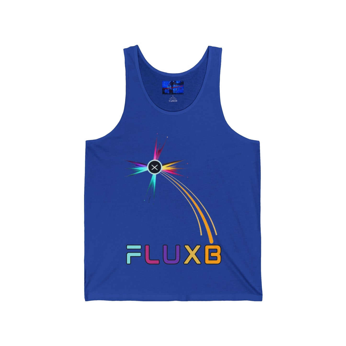FluxBeam (FLUXB) Unisex Jersey Tank Top by cypherpunkgear – cypherpunkgear.com | Cypherpunk Merch