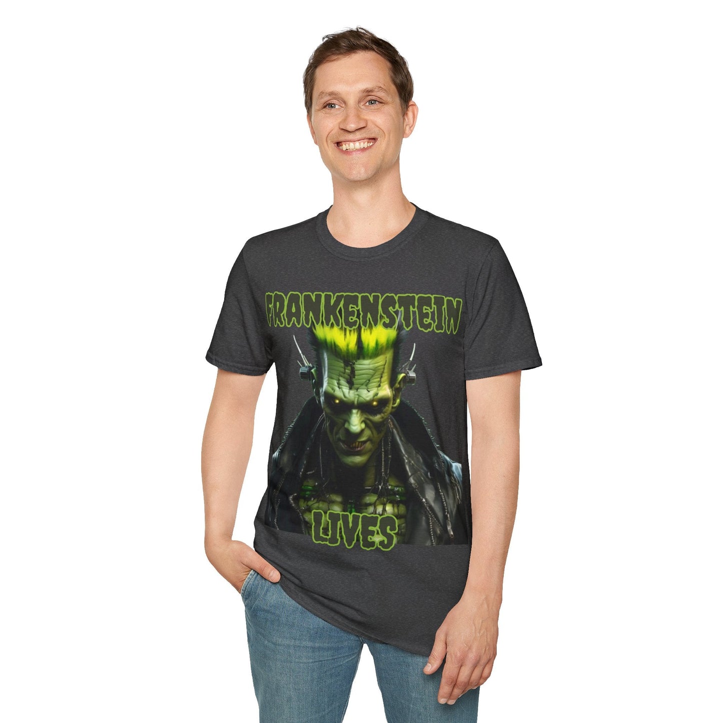 Frankenstein Lives DKcolors Unisex T-Shirt by cypherpunkgear – cypherpunkgear.com | Cypherpunk Merch
