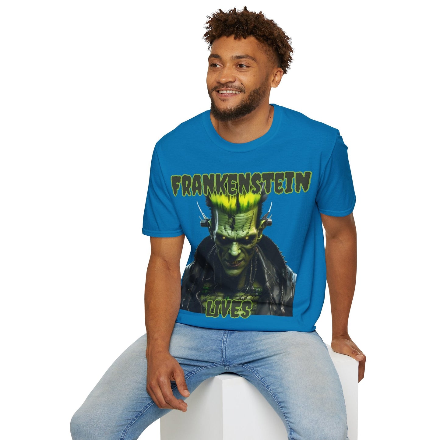 Frankenstein Lives DKcolors Unisex T-Shirt by cypherpunkgear – cypherpunkgear.com | Cypherpunk Merch