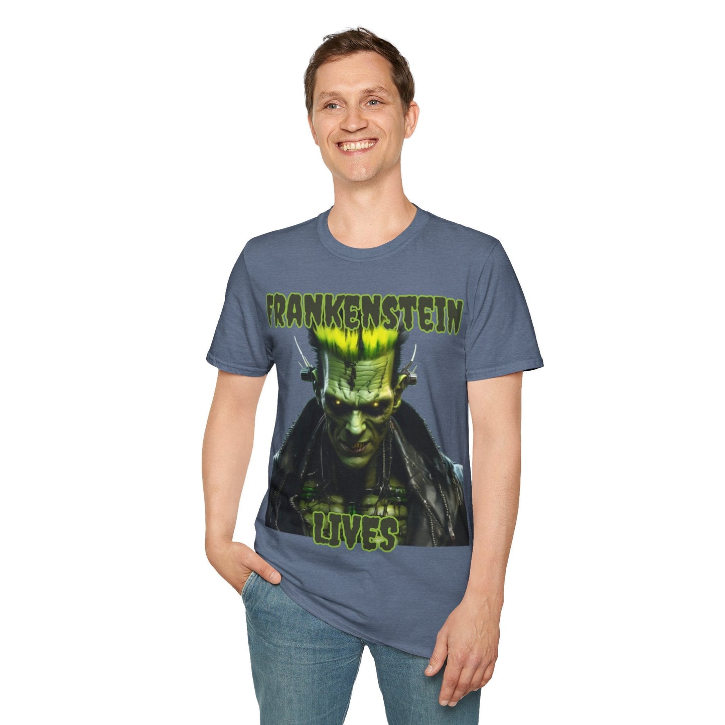 Frankenstein Lives DKcolors Unisex T-Shirt by cypherpunkgear – cypherpunkgear.com | Cypherpunk Merch