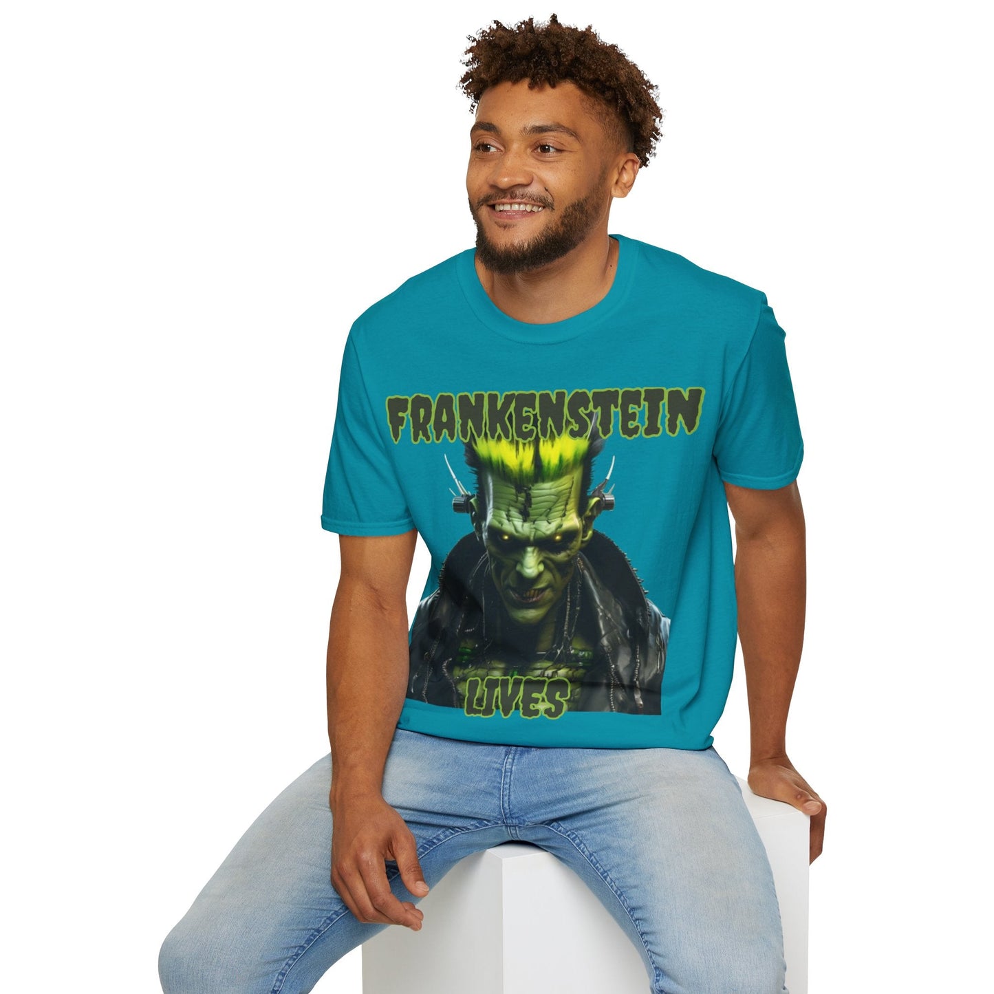 Frankenstein Lives DKcolors Unisex T-Shirt by cypherpunkgear – cypherpunkgear.com | Cypherpunk Merch