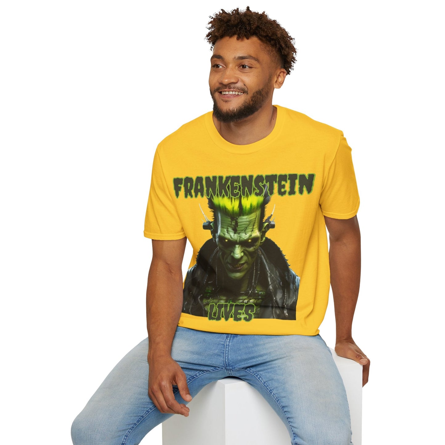 Frankenstein Lives LTcolors Unisex T-Shirt by cypherpunkgear – cypherpunkgear.com | Cypherpunk Merch