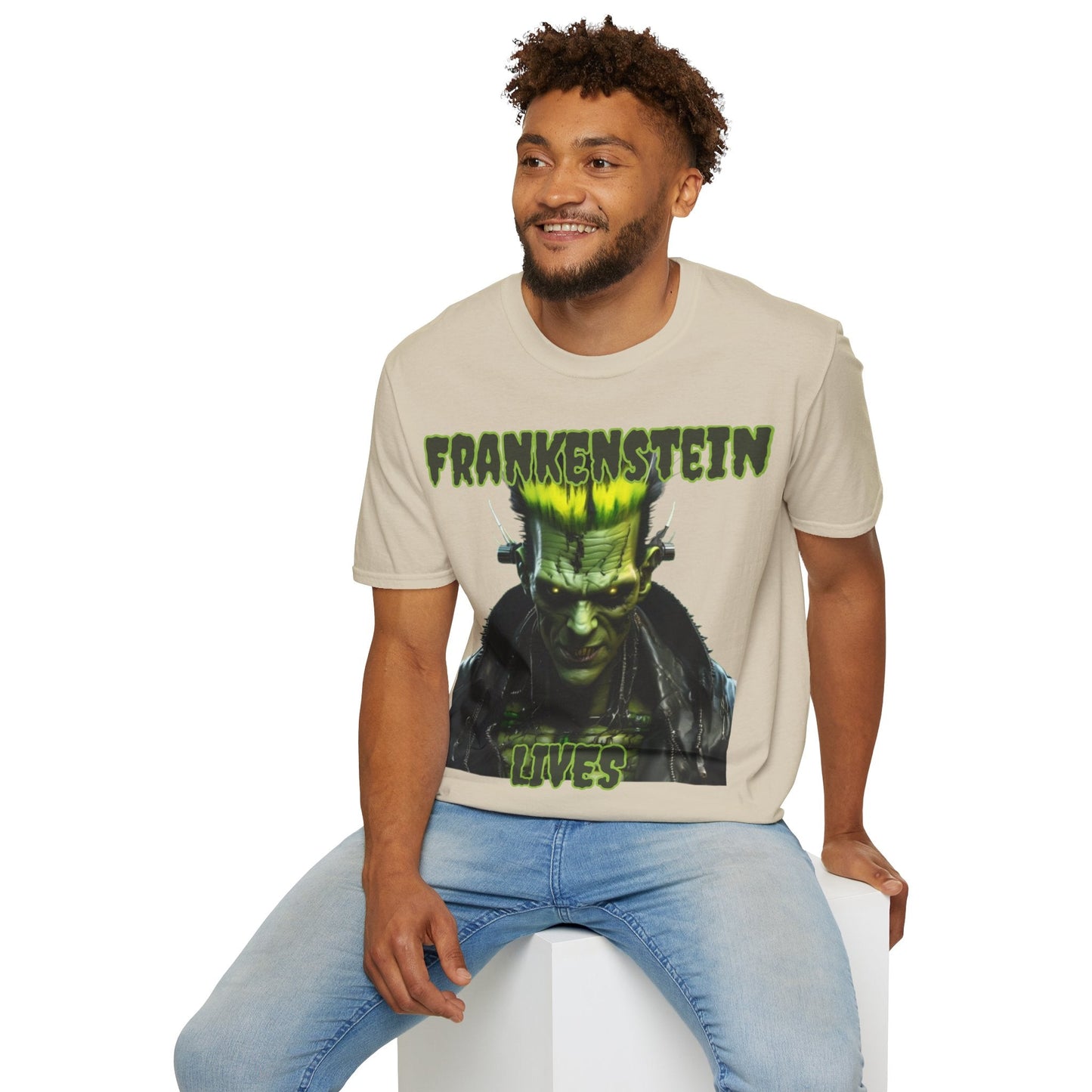 Frankenstein Lives LTcolors Unisex T-Shirt by cypherpunkgear – cypherpunkgear.com | Cypherpunk Merch